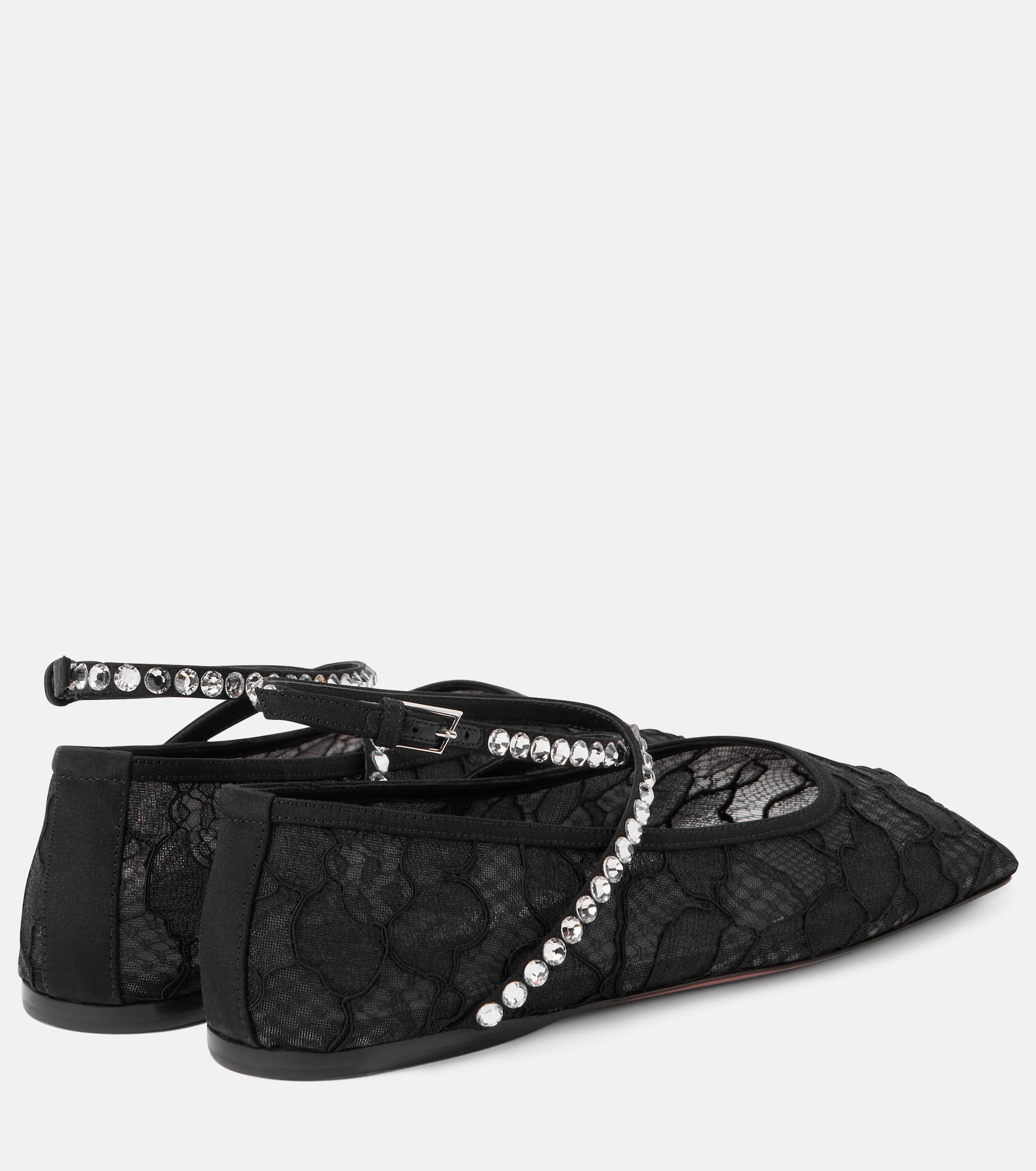 Ane embellished lace ballet flats - 2
