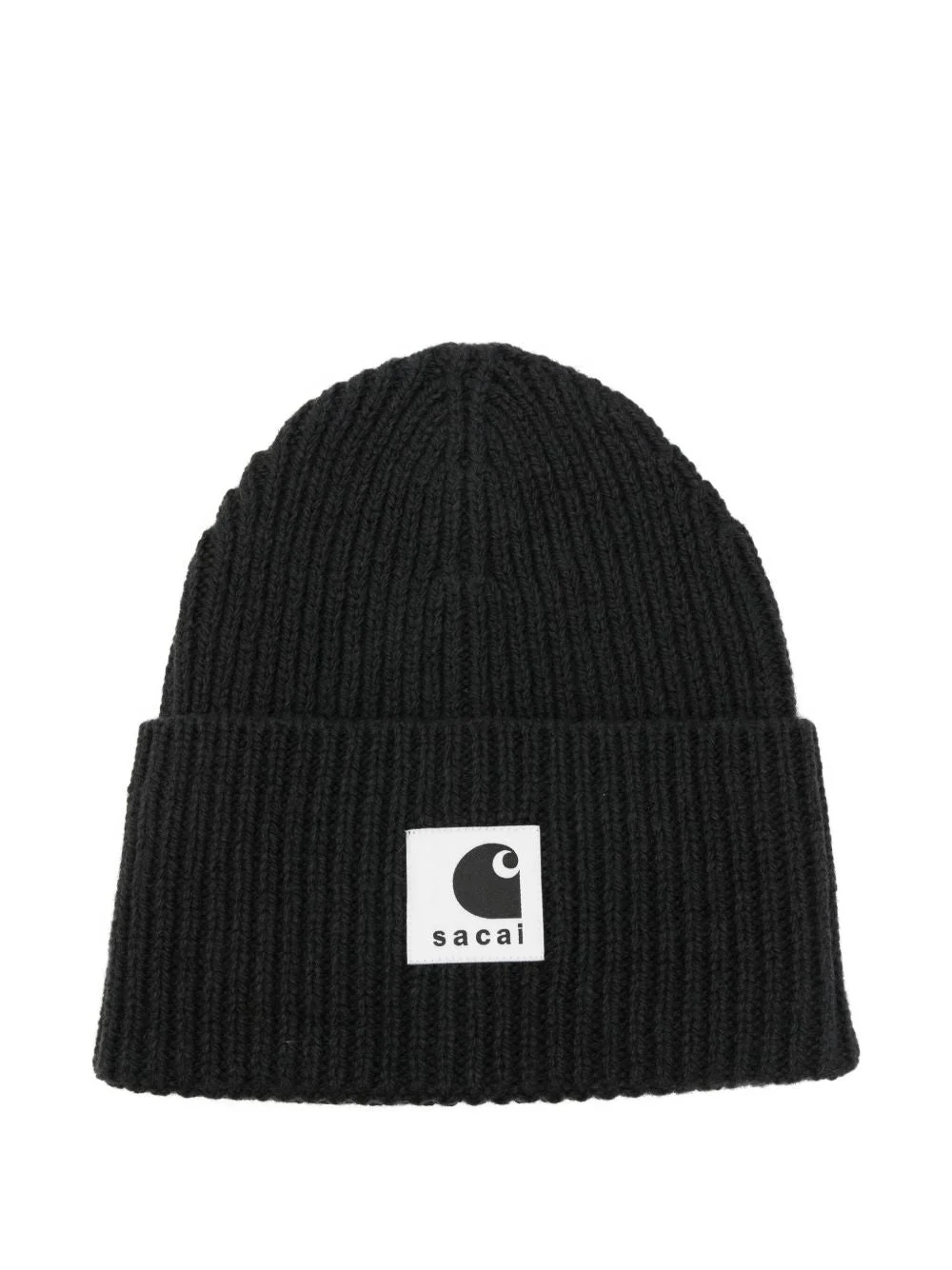 Sacai X Carhartt Wip Men Logo Wool Beanie - 1