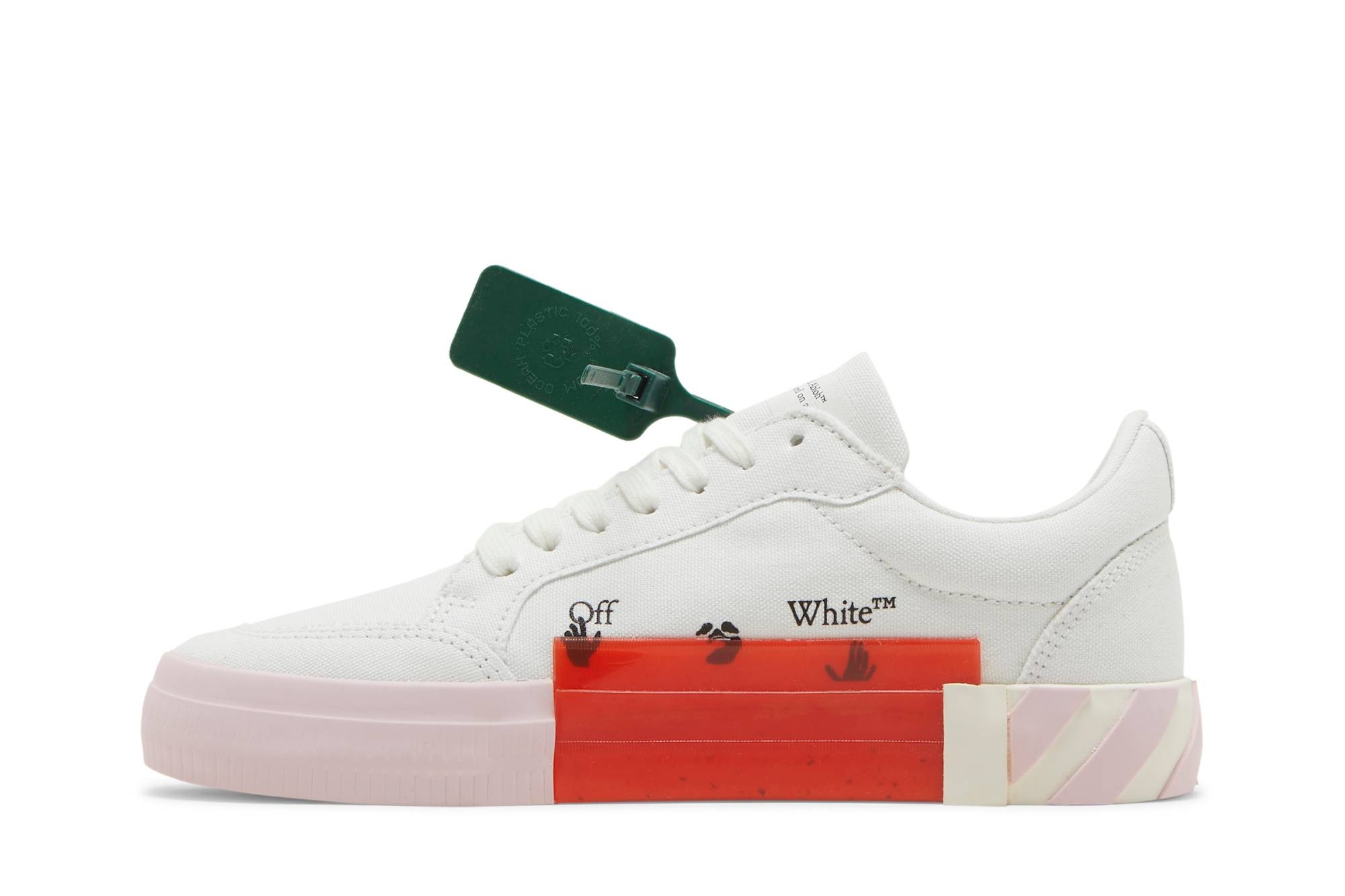 Off-White Wmns Vulc Sneaker 'White Light Pink' - 3