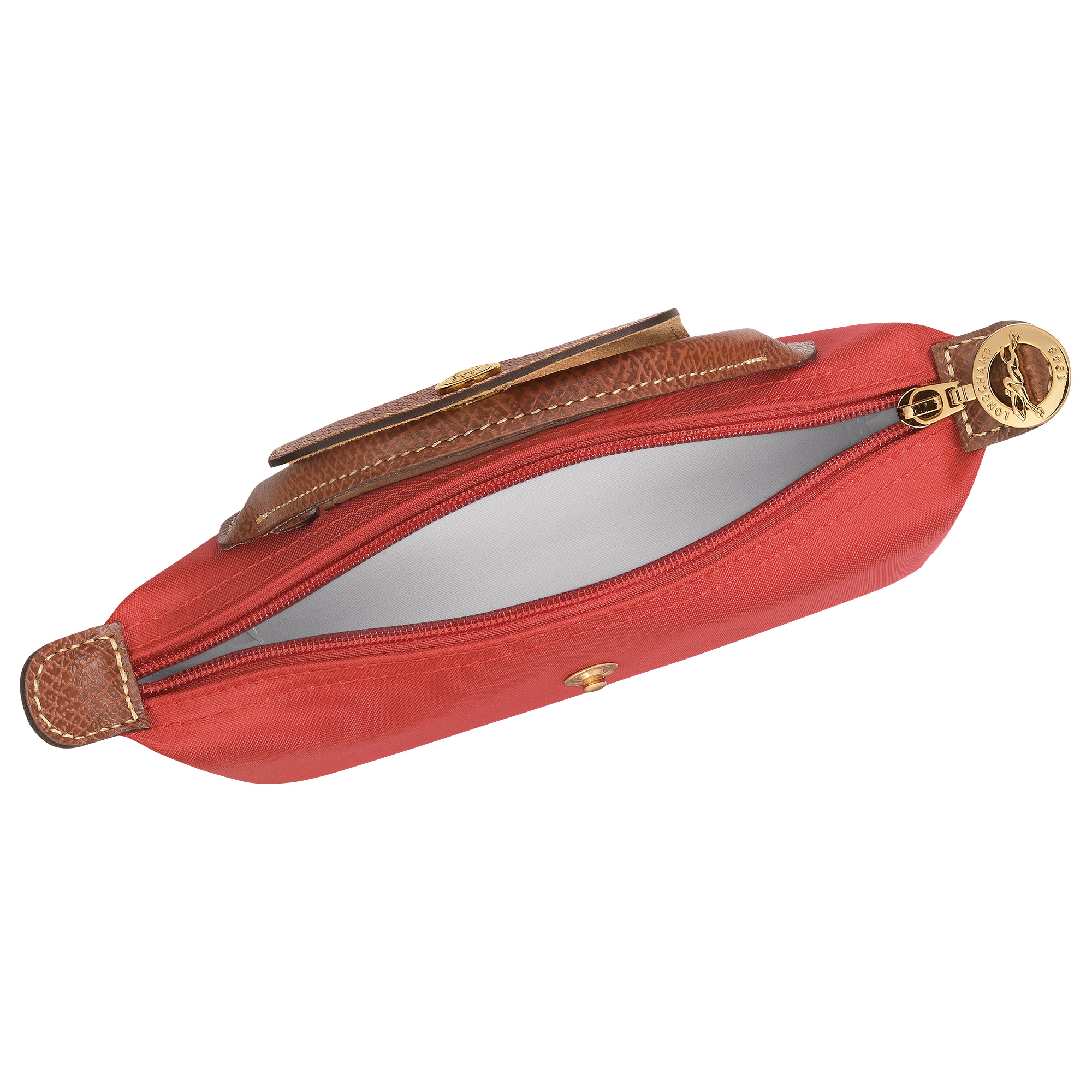 Le Pliage Original Pouch with handle Tomato - Recycled canvas - 5