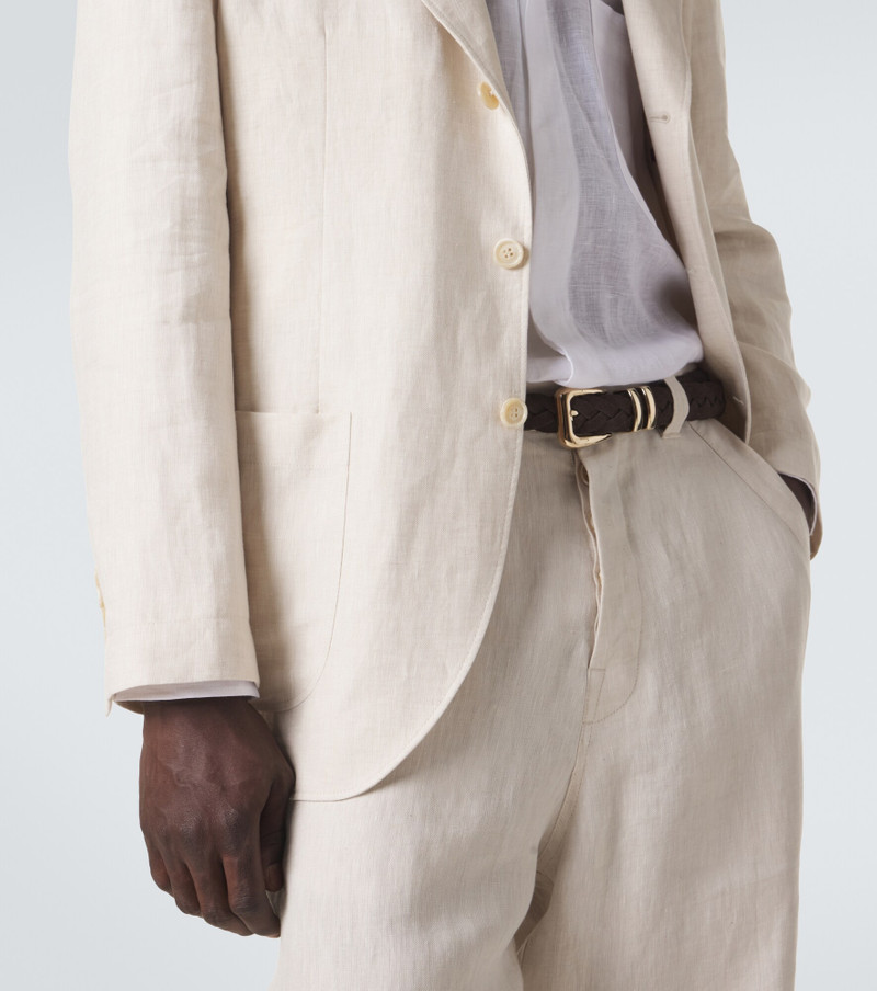Brunello Cucinelli Braided suede belt outlook