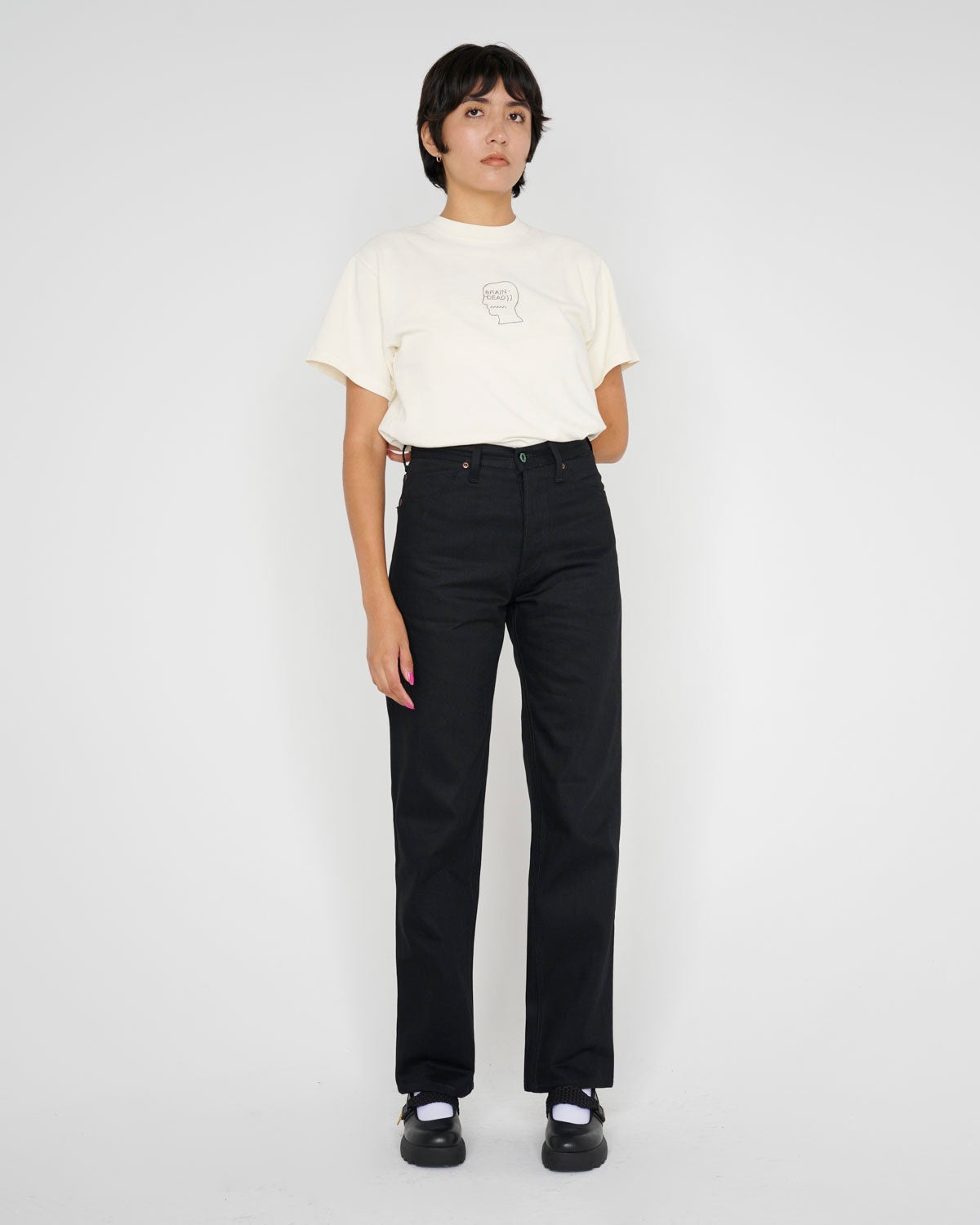 Type 01 13.2oz Selvedge Denim - Solid Black - 9