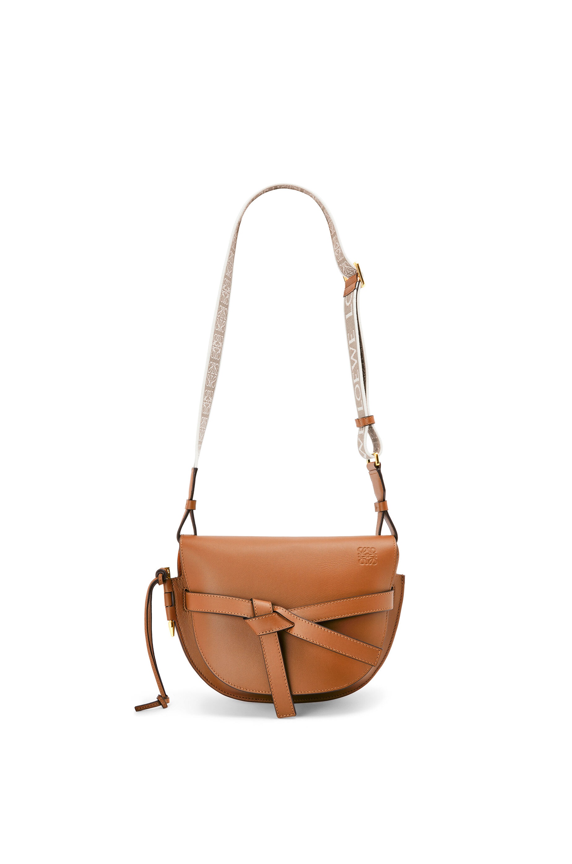 Small Gate bag in soft calfskin and jacquard - 6