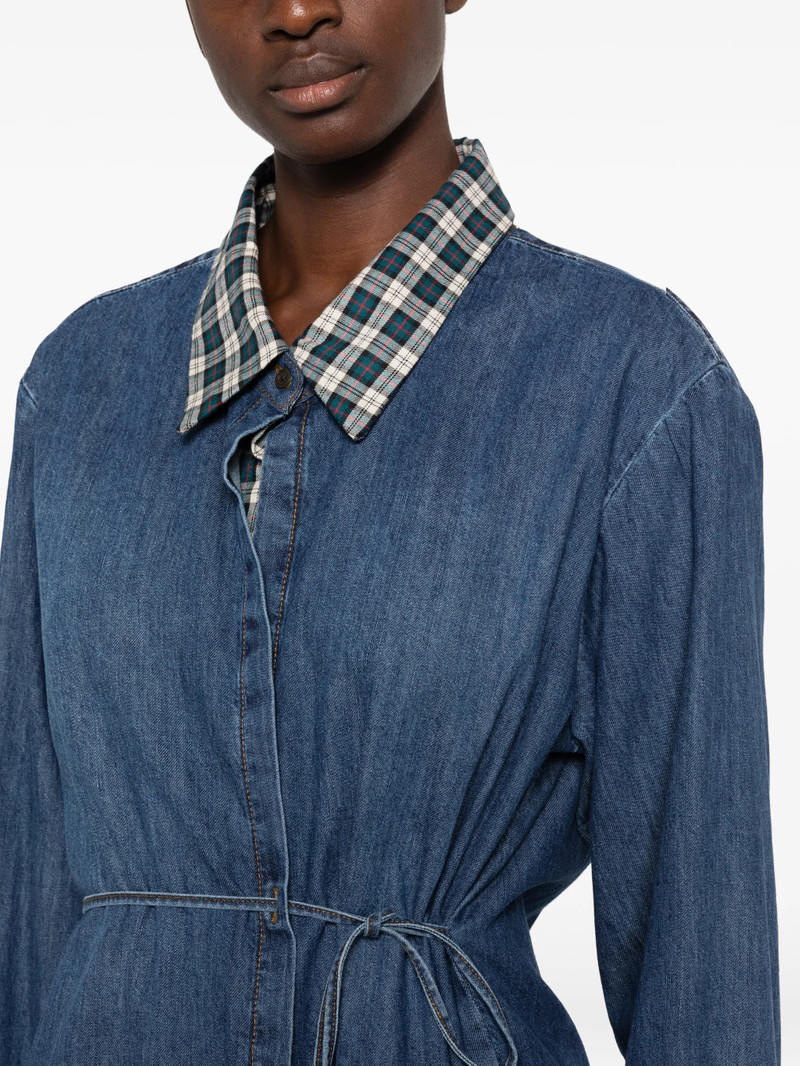 Dries Van Noten Cavynne Den Tie-fastening Denim Jacket 5