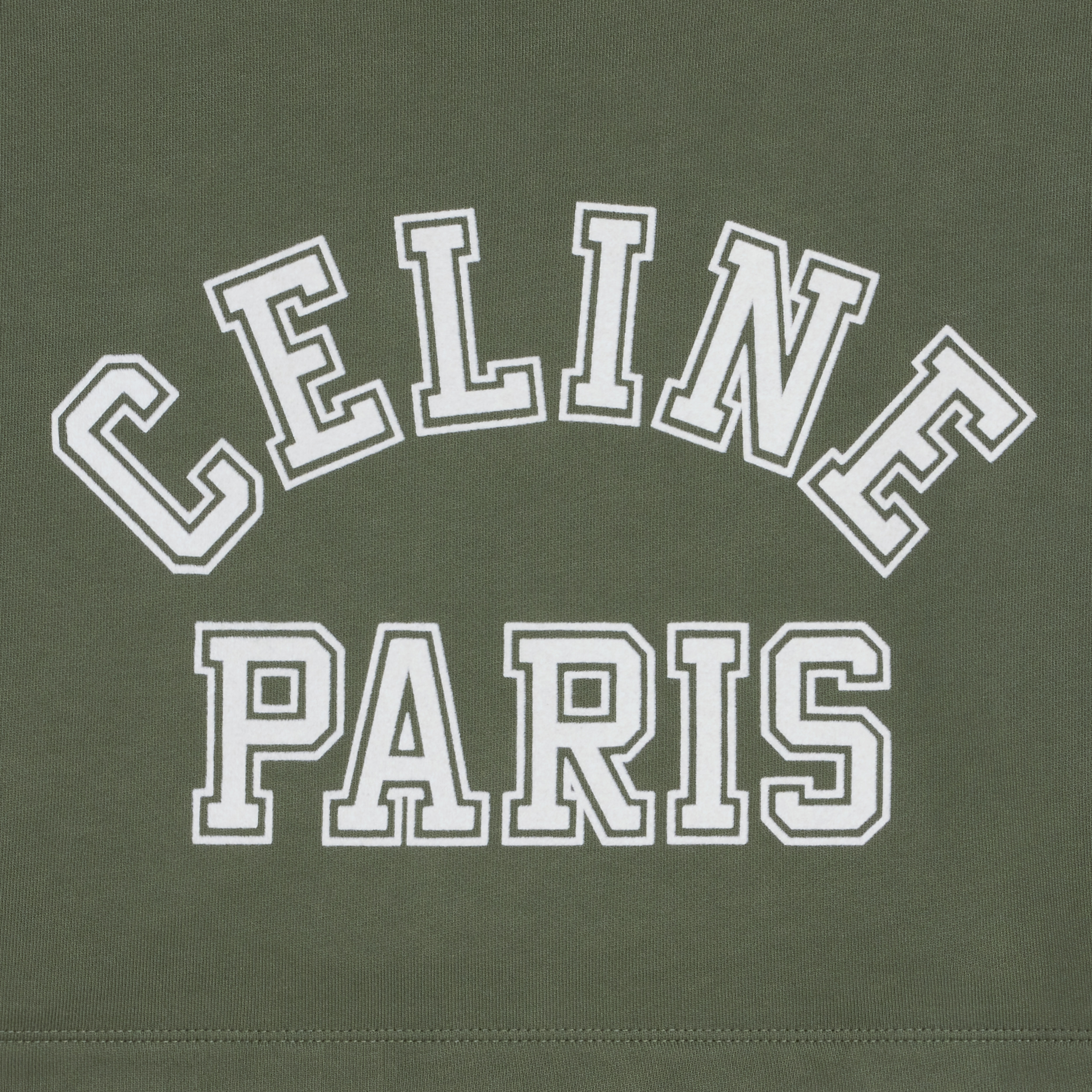 Cropped Celine T-shirt in Cotton fleece - 3
