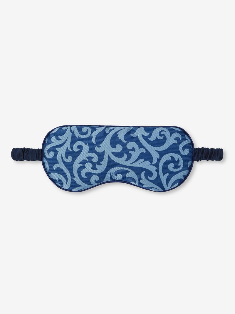 Eye Mask Verona 63 Silk Jacquard Navy - 1