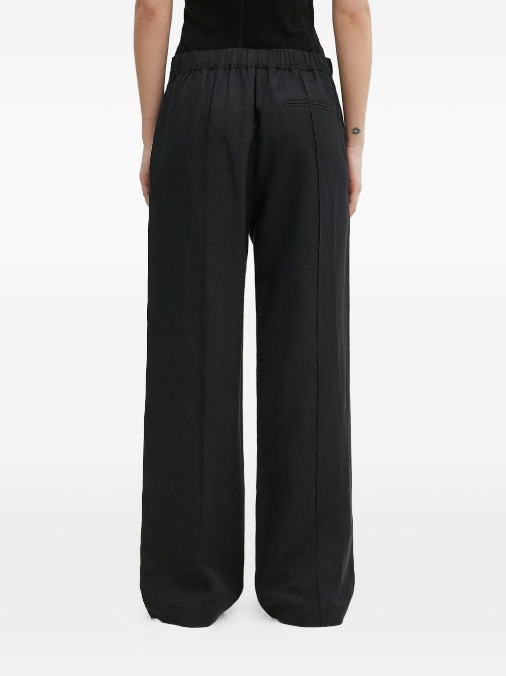 pleated elastic-waist trousers - 3