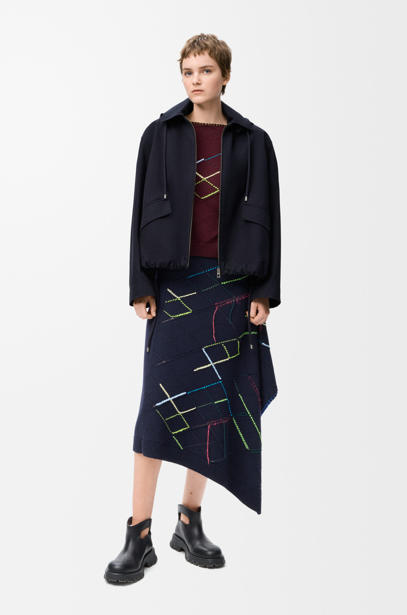 Loewe Hooded parka in cotton and silk outlook