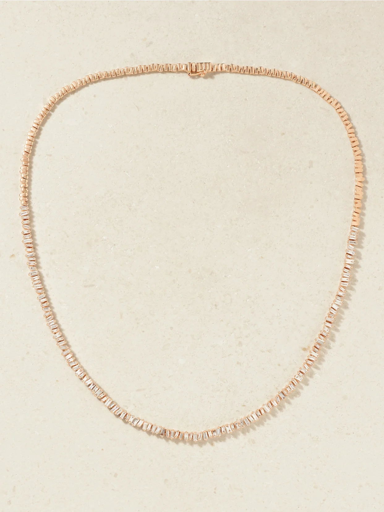 18-karat Rose Gold Diamond Necklace - 1