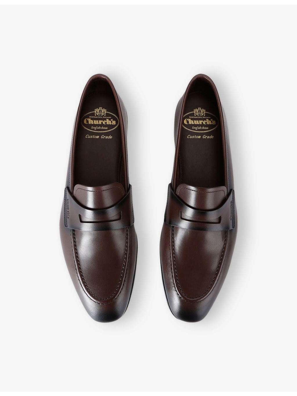 Maesteg Almond-Toe Leather Penny Loafers - 2
