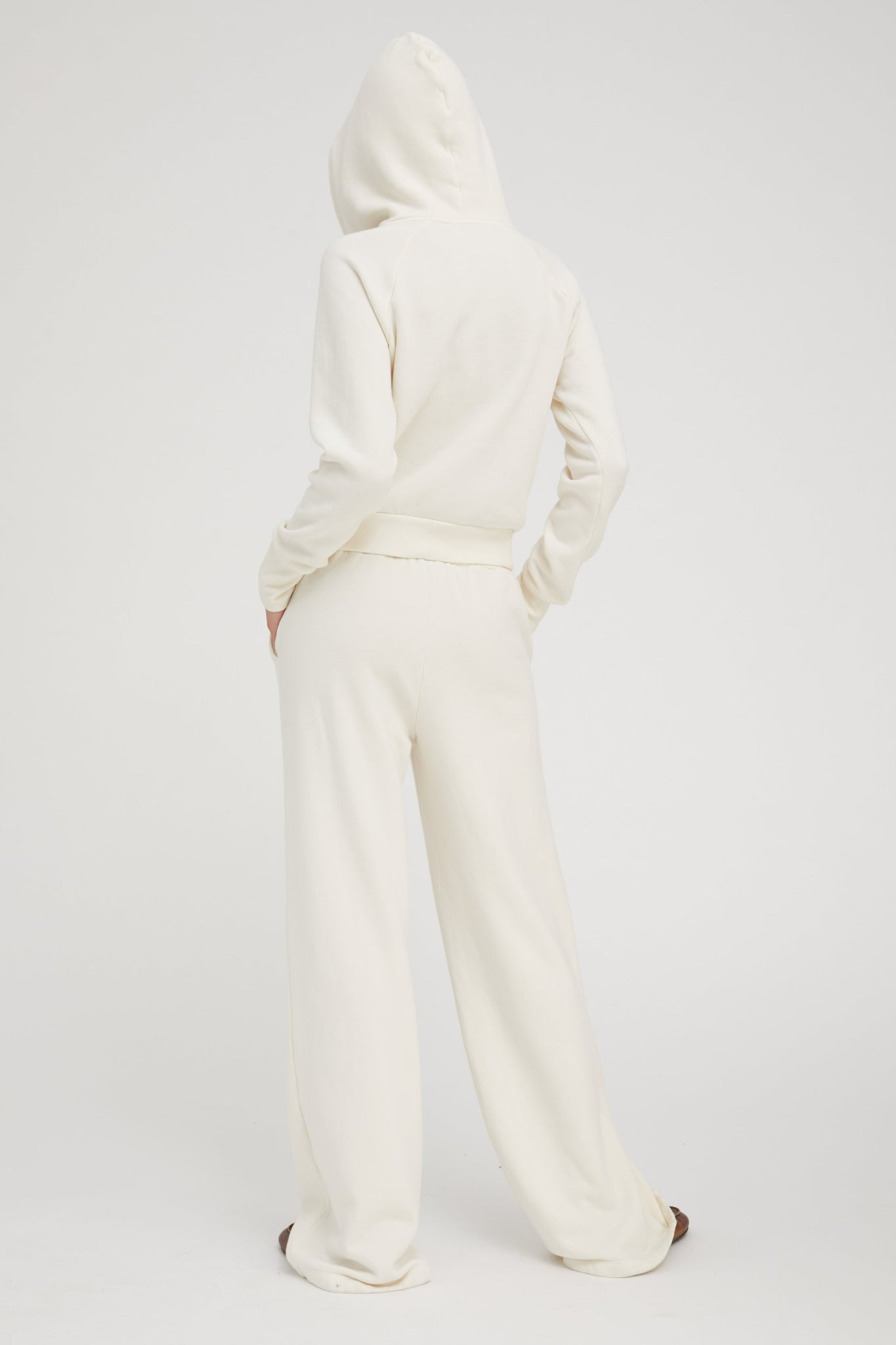 CREME SHRUNKEN HOODIE - 7