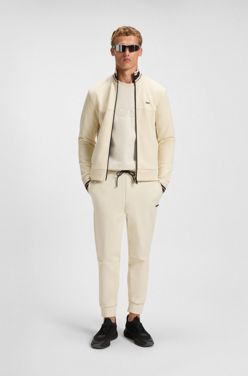 BOSS SANDWICH-LOGO SWEATSHIRT IN STRETCH COTTON outlook