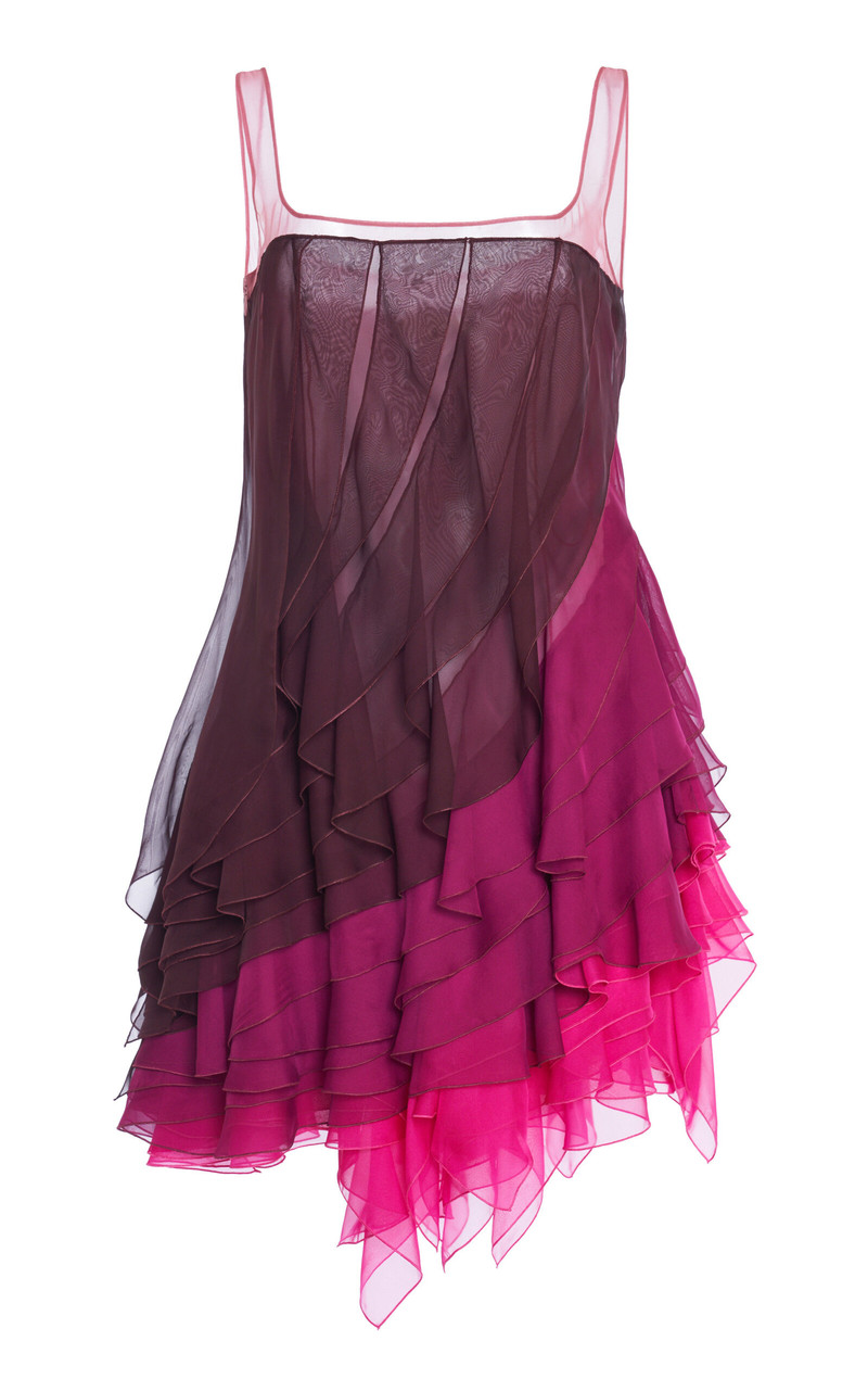 Multi-Layer Flared Dress pink 1