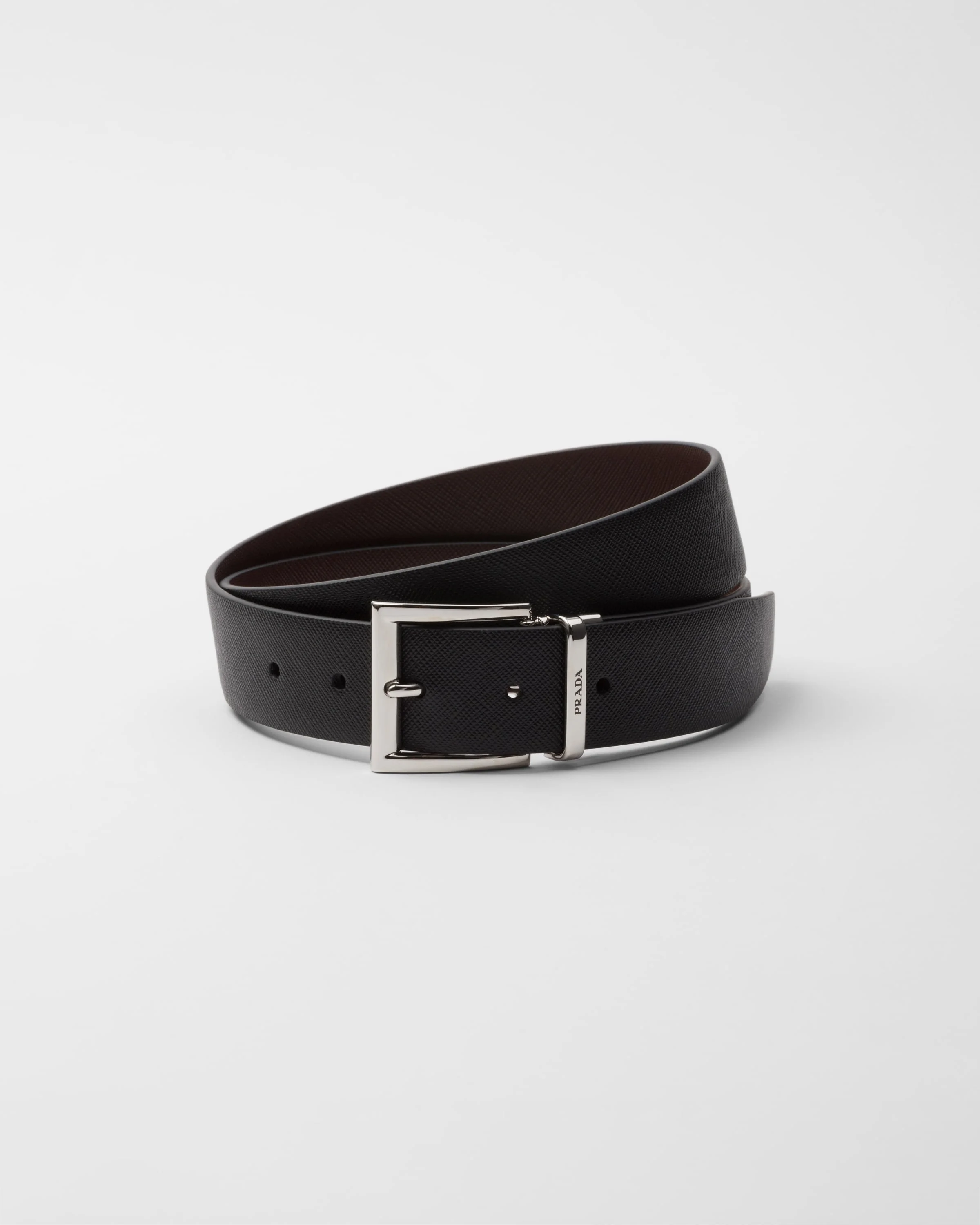 Saffiano Leather Reversible Belt - 1