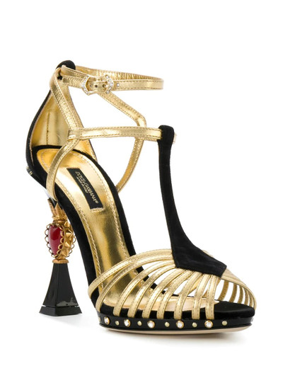 Dolce & Gabbana Bette sculpted heel sandals outlook