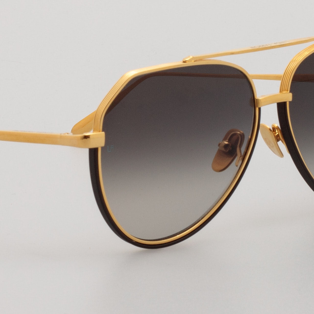 MEN'S BAYER AVIATOR SUNGLASSES IN YELLOW GOLD - 7
