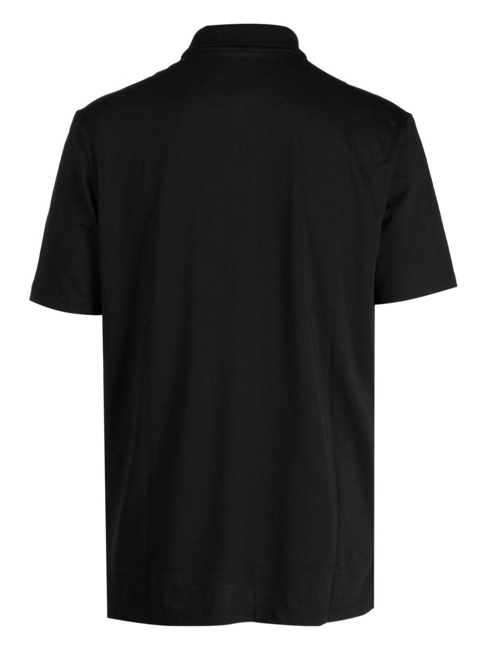 half-zip cotton blend polo shirt - 2