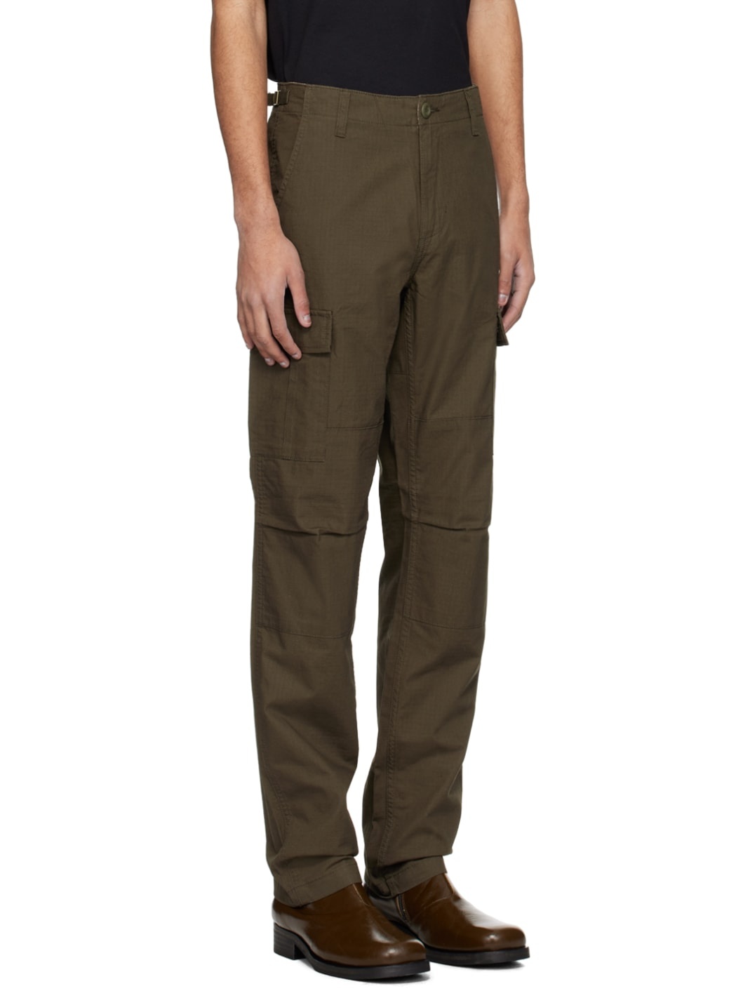 Khaki Aviation Cargo Pants - 2
