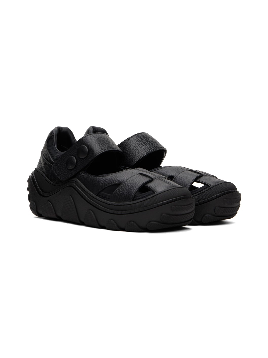 Black Tonkin Hybrid Sandals - 4