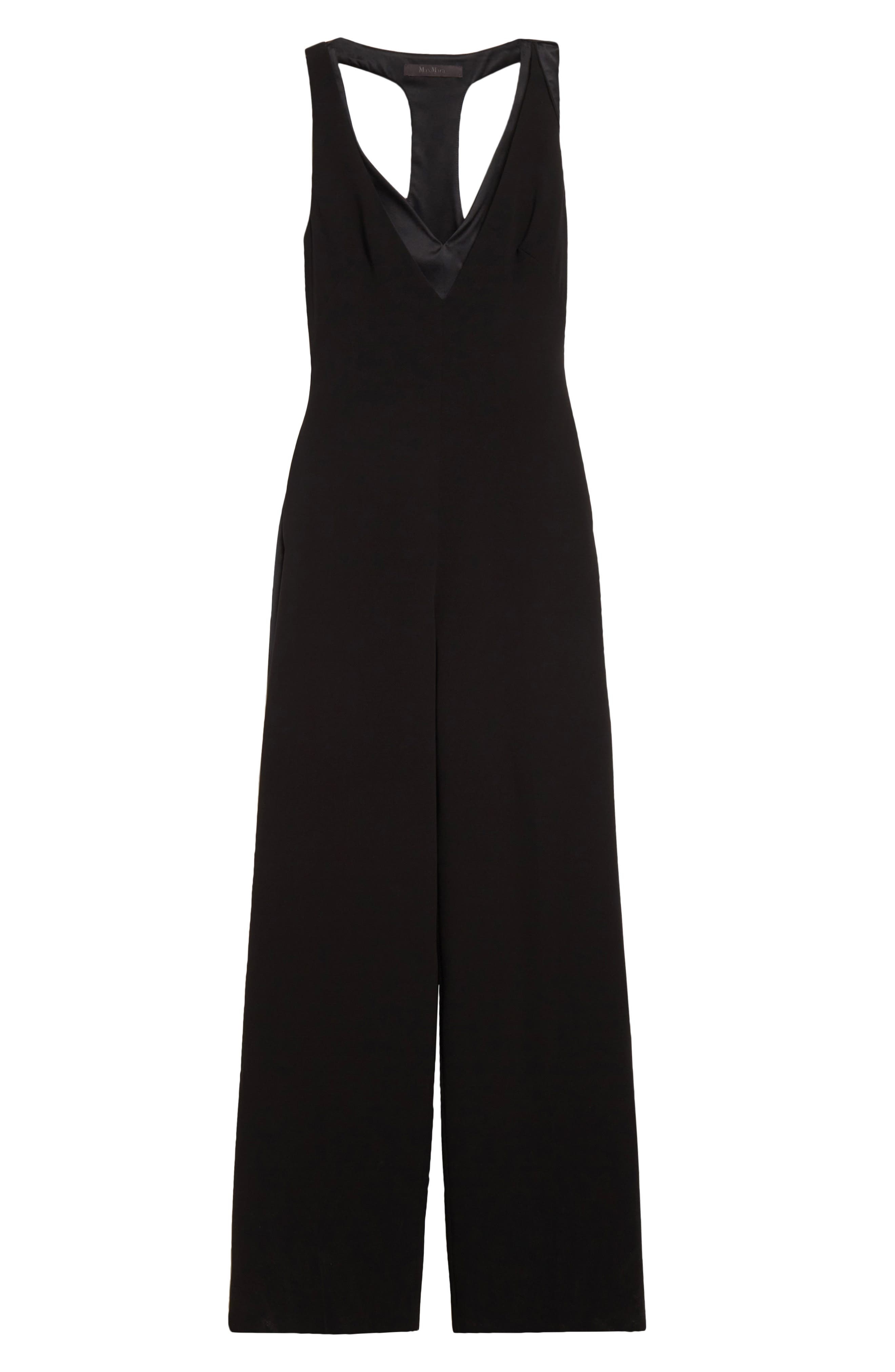 Max Mara Armonia Layered Jumpsuit in Black at Nordstrom - 6