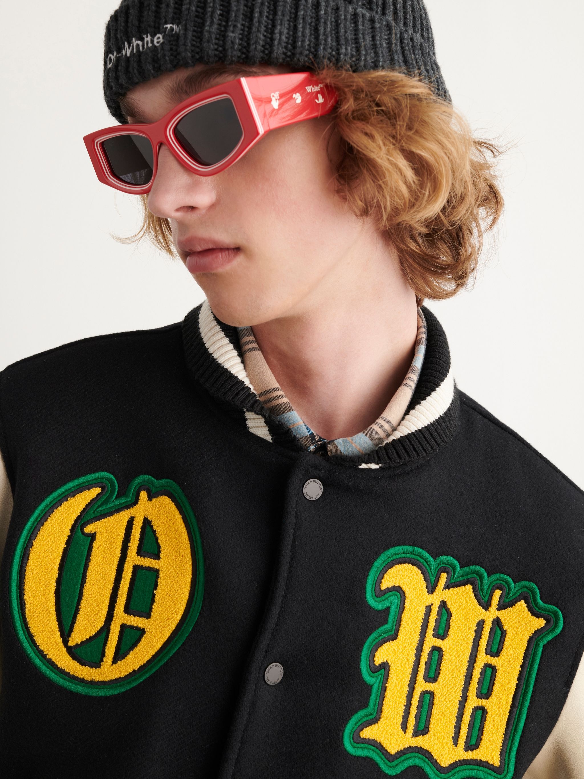 Graphics Leather Varsity - 5
