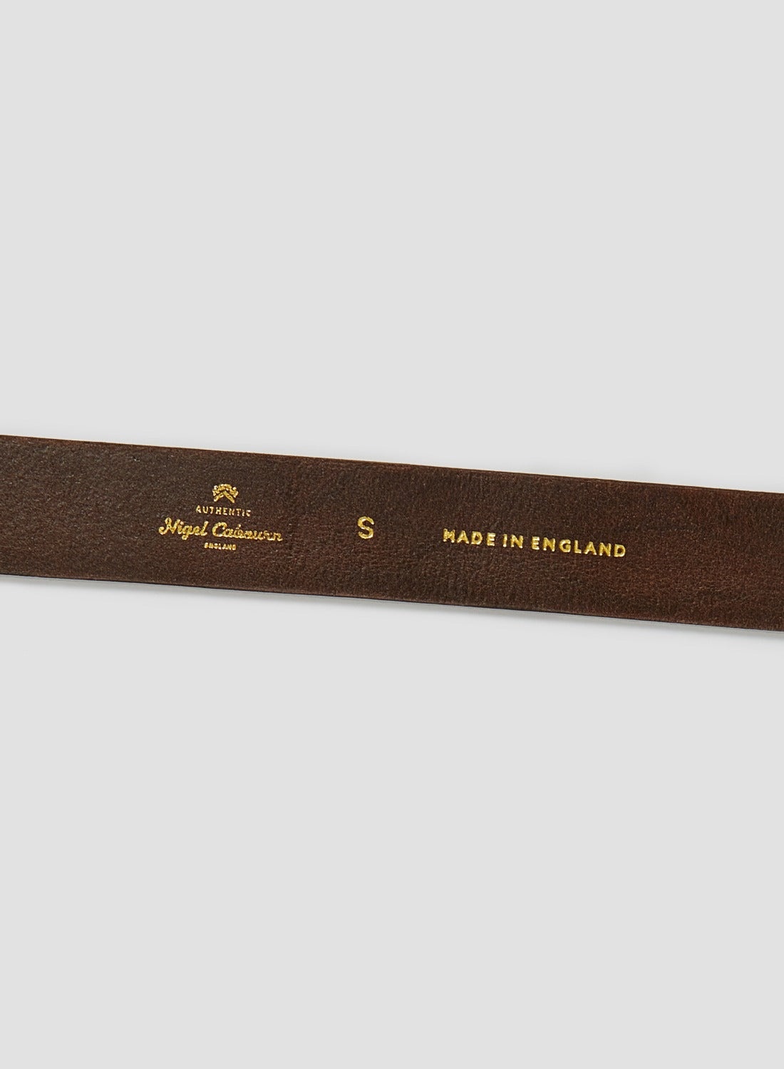 Stud Detail Belt In Brown Leather - 3