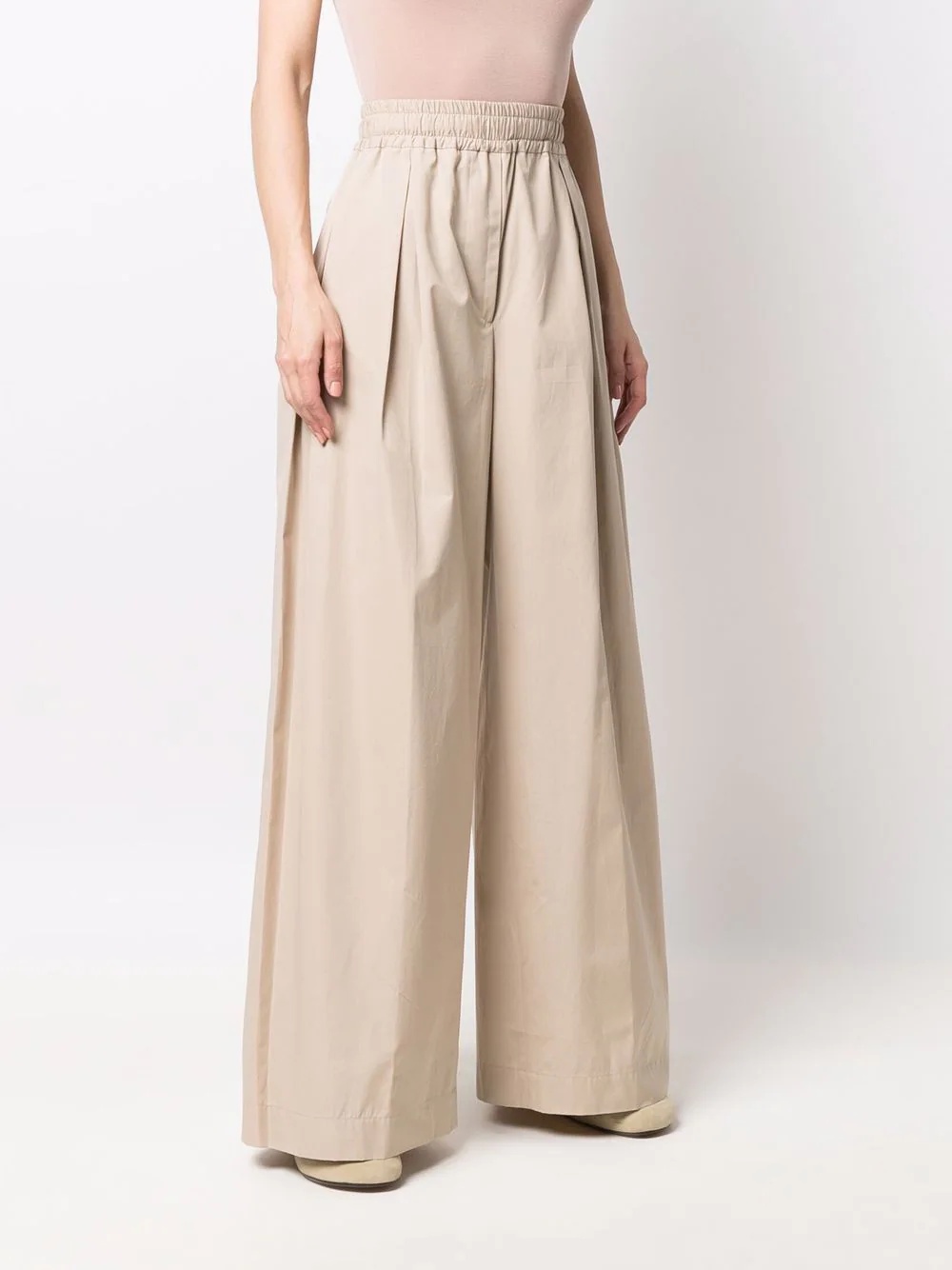 wide-leg flared trousers - 3