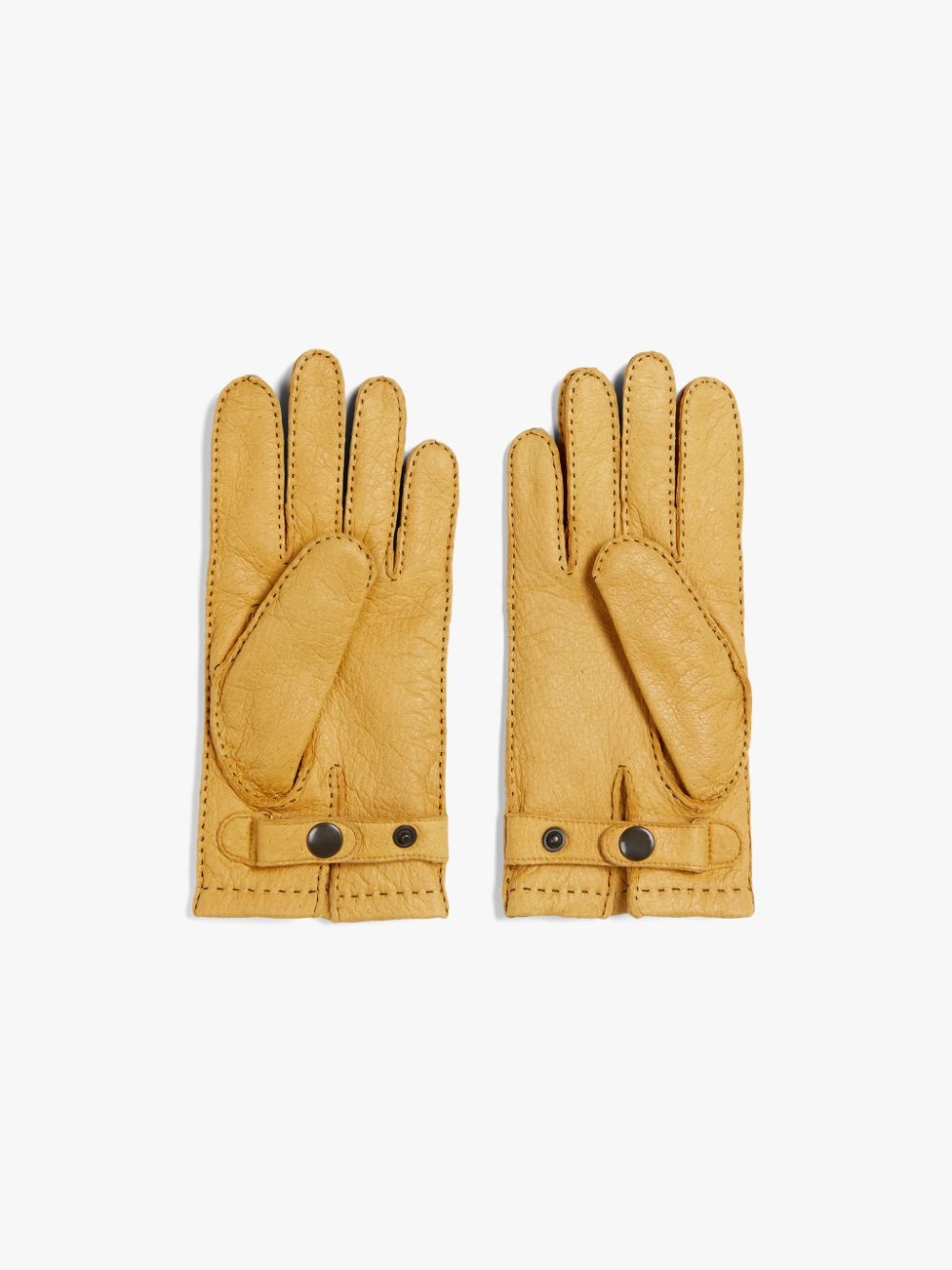 CORK PECCARY LEATHER CASHMERE LINED GLOVES - 3