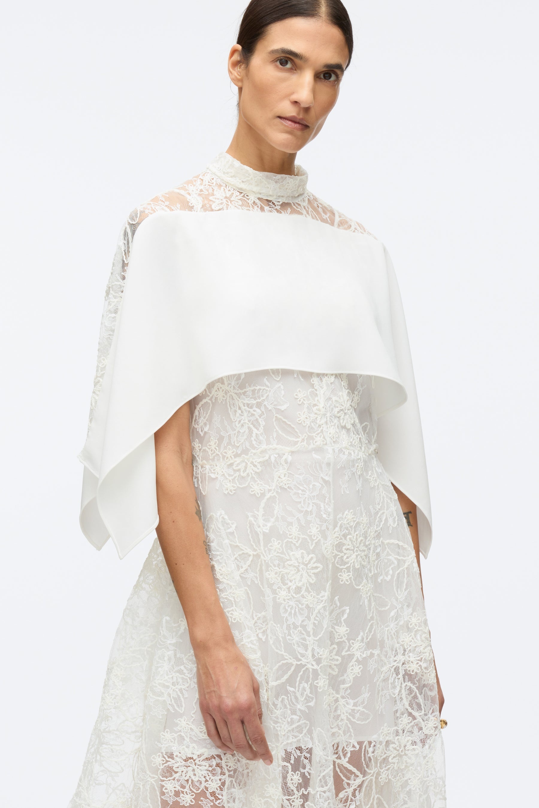 Sequin Lace Flounce Maxi Dress - 4