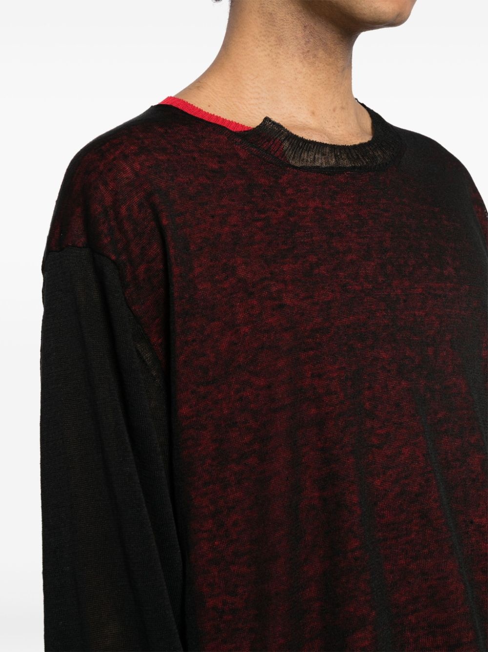 linen-blend sweatshirt - 5