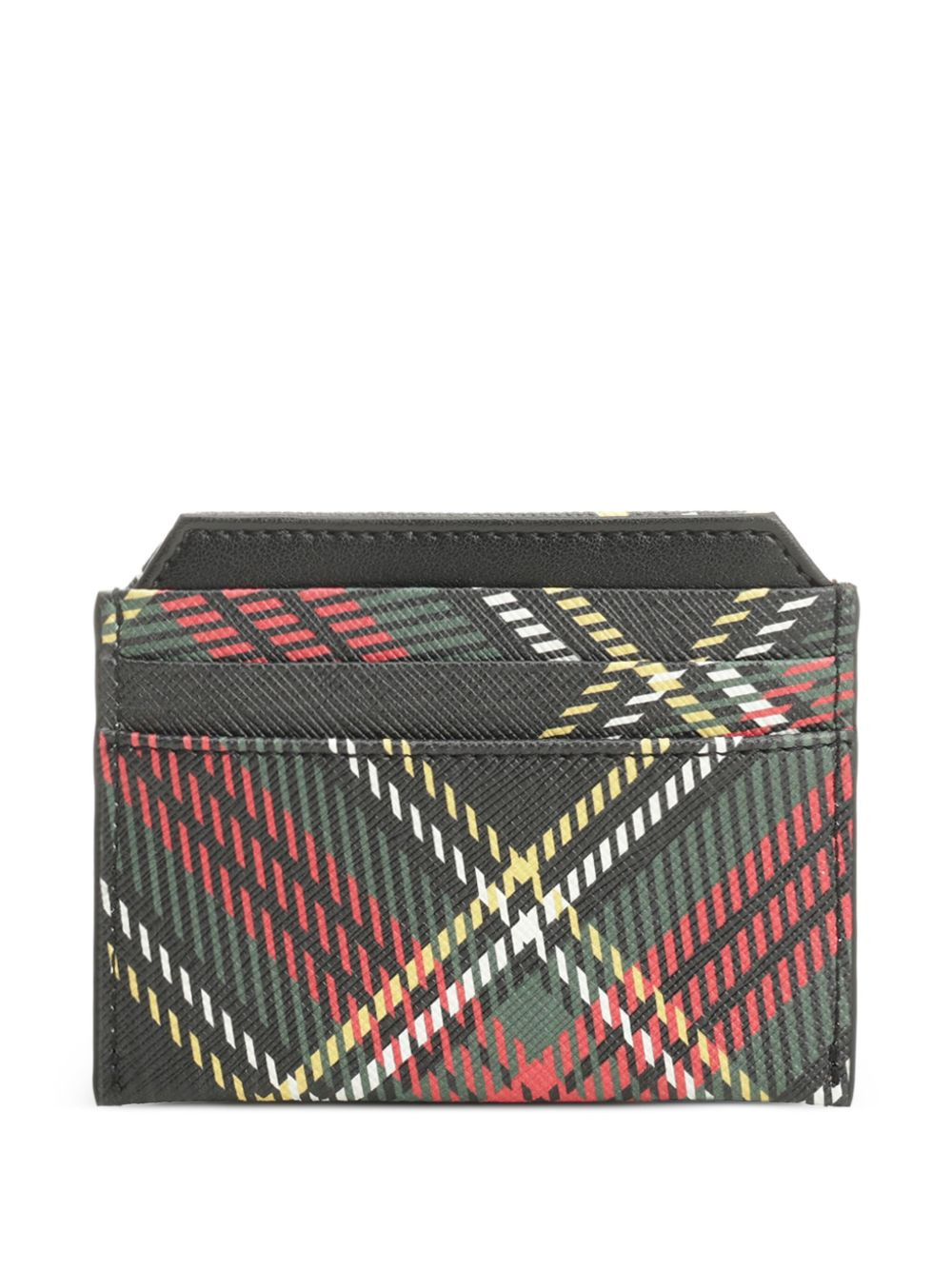 embellished plaid card holder - 2