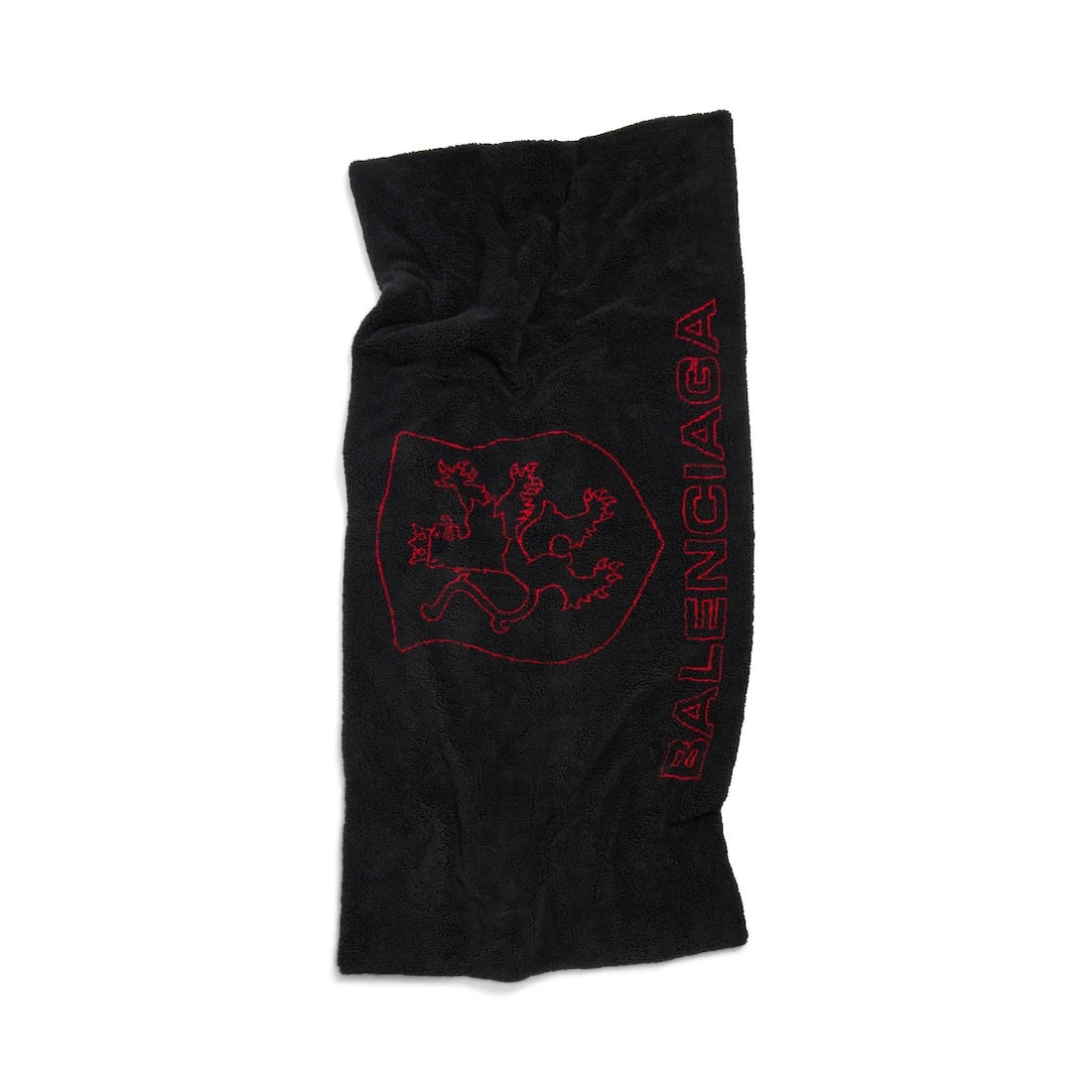 Lyon Crest Padded Stola in Black/red 2