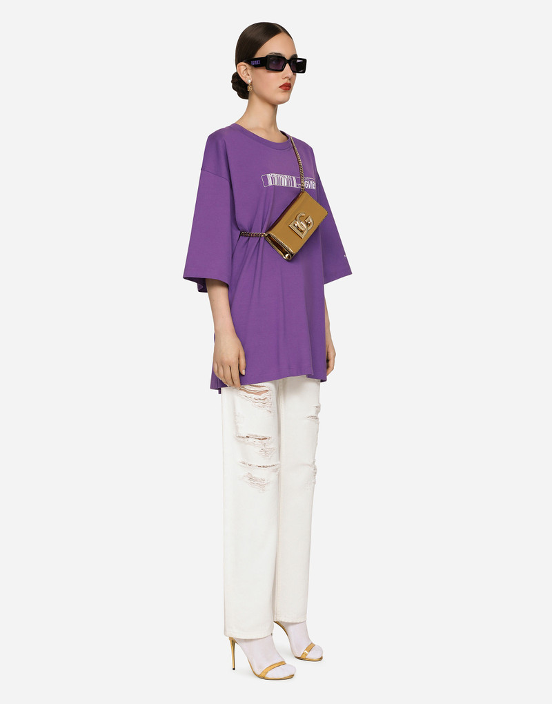 Short-sleeved T-shirt in cotton jersey with DGVIB3 print 6