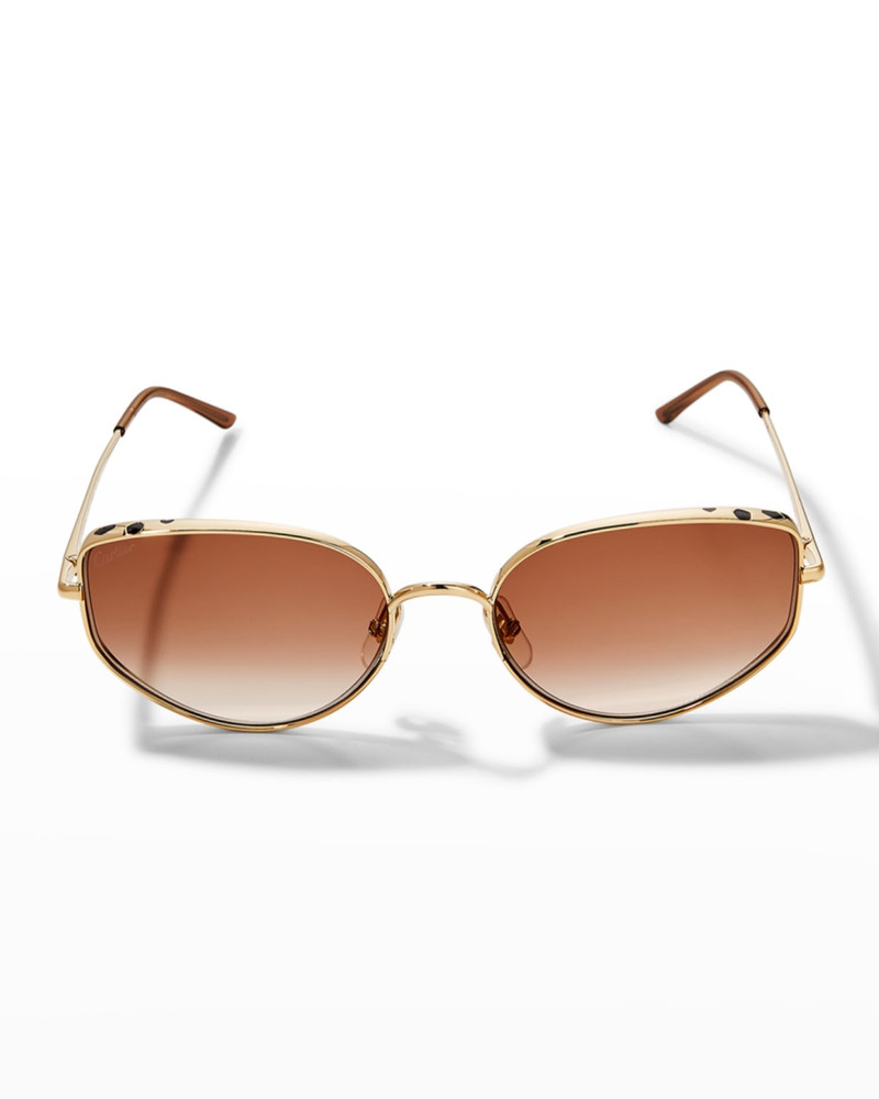 Panthere Metal Cat-Eye Sunglasses 3