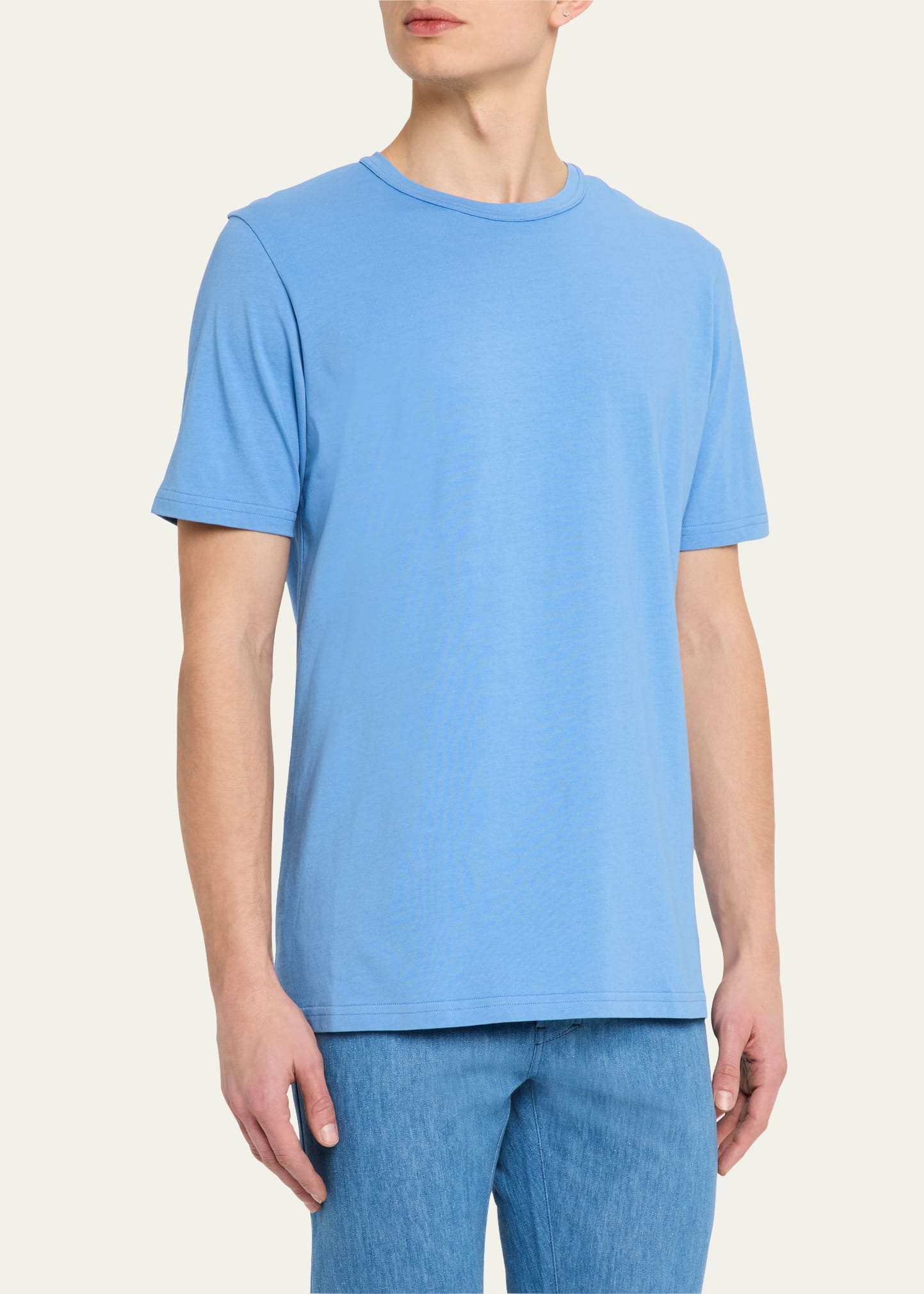 Men's Bandeira Fine Cotton Jersey Crewneck T-Shirt - 4