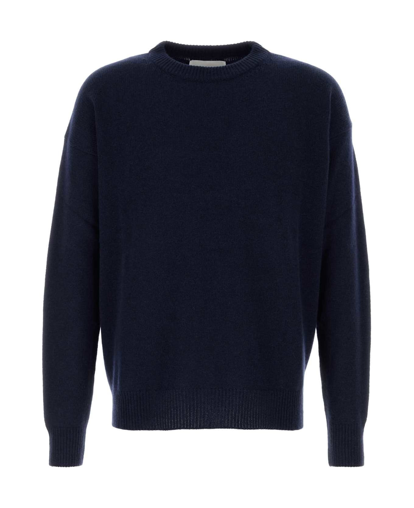 Dark Blue Cashmere Sweater - 1