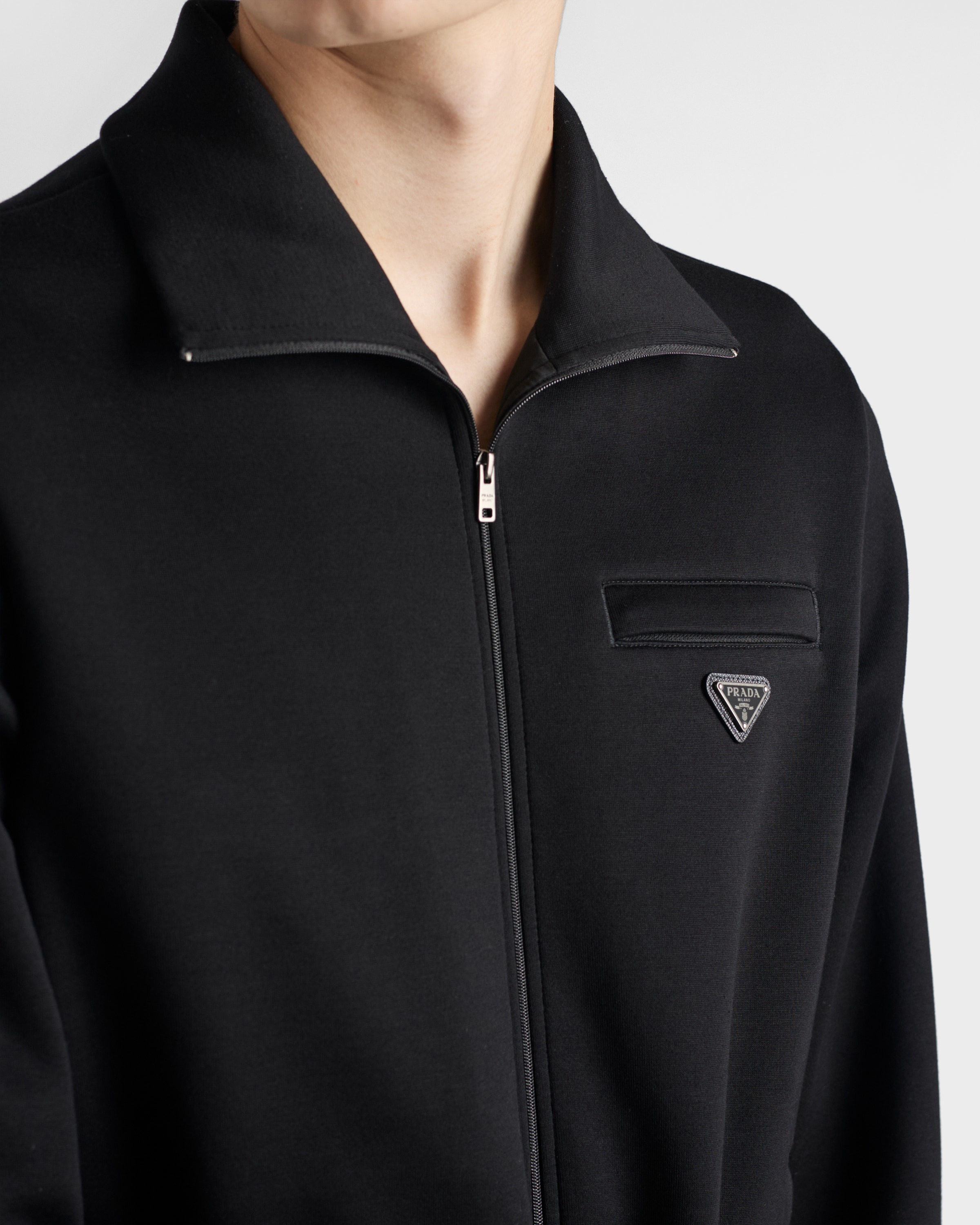 Technical cotton blouson jacket - 4