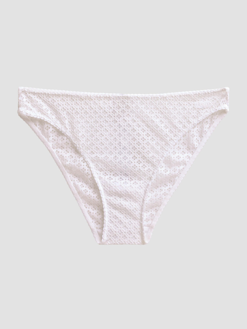 Women's Cotton Eyelet Cheeky Panty - White Cloud 1