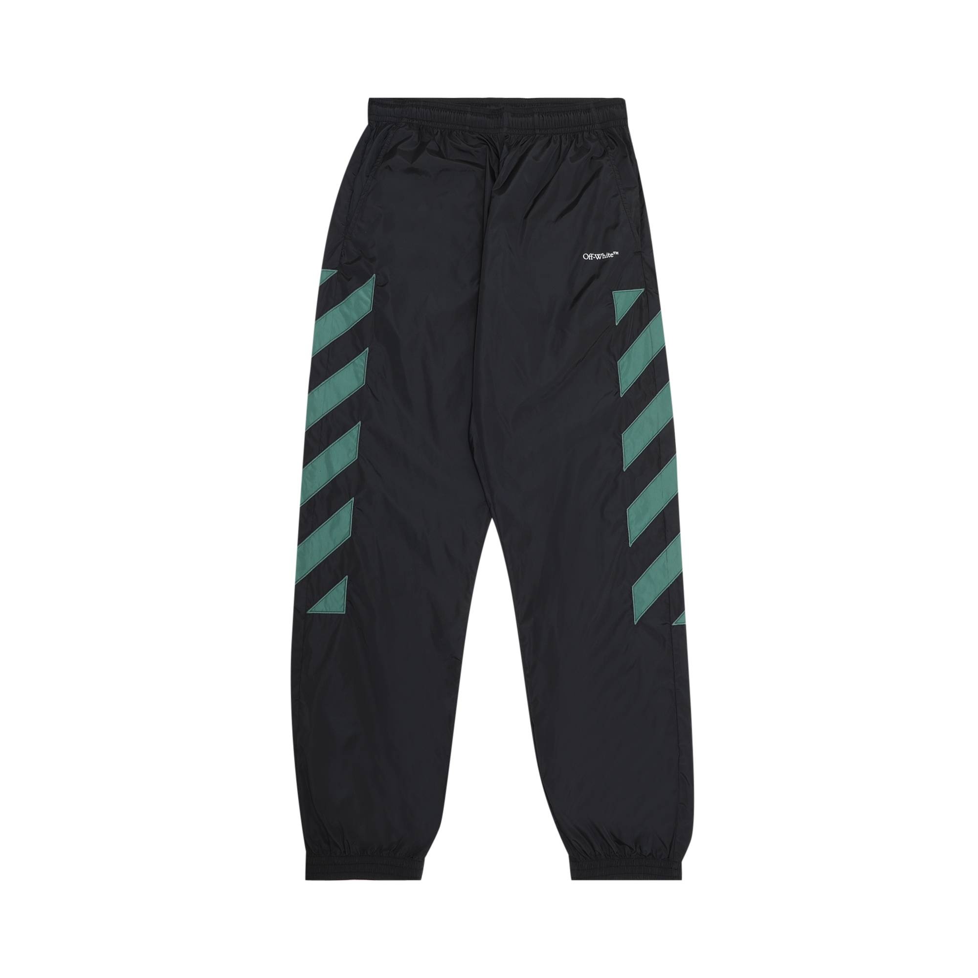 Off-White Diag Nylon Track Pant 'Black//White' - 1