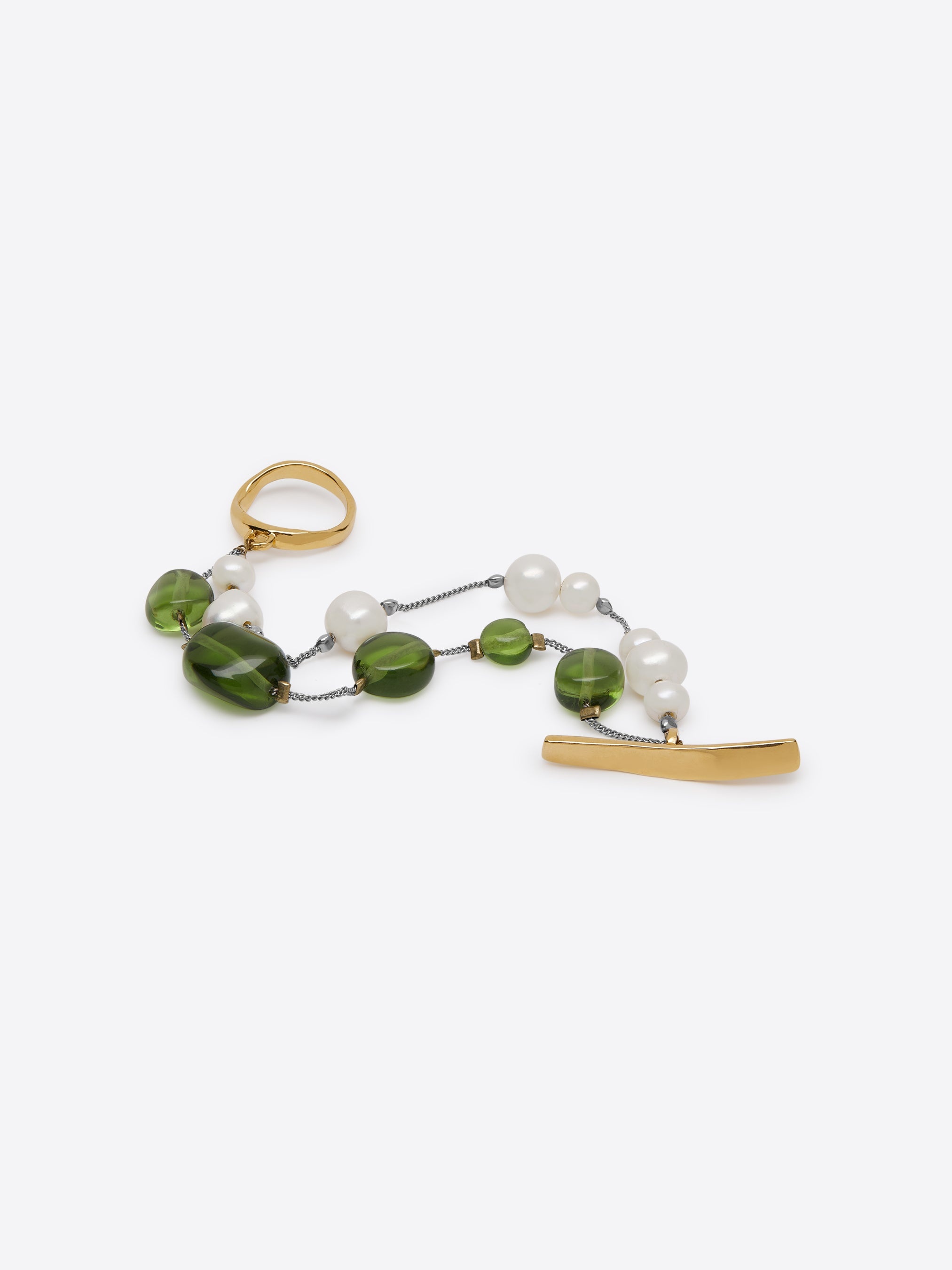 PEARL AND GLASS BRACELET - 3