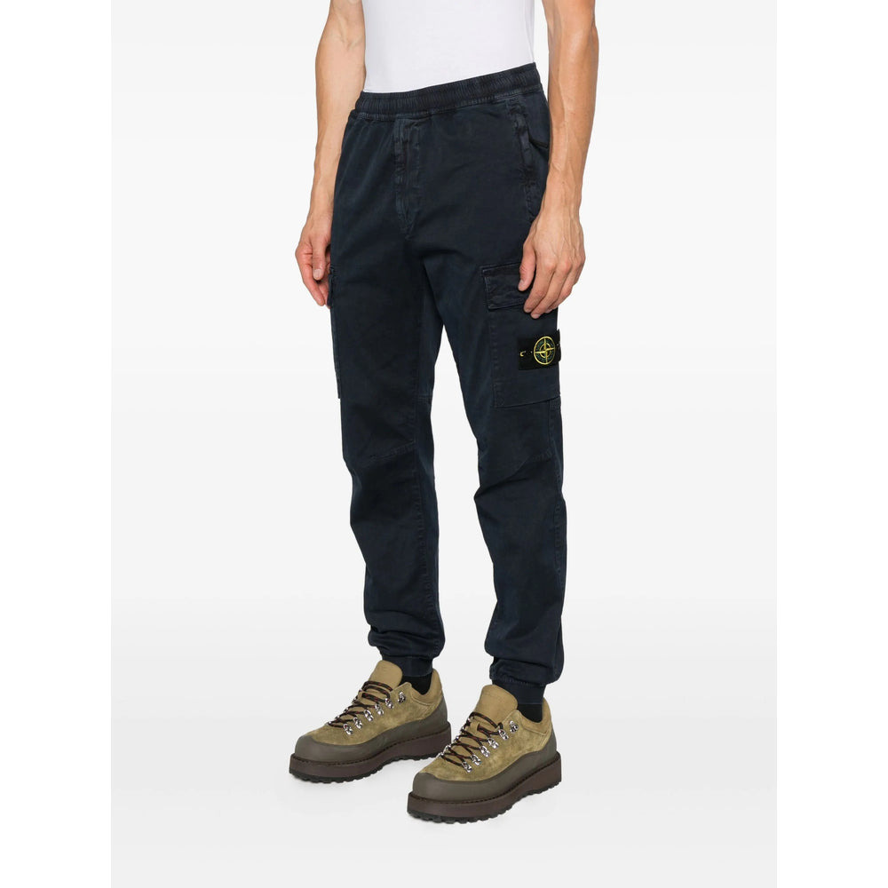 Stone Island Blue Trousers - Tapered Trousers Men - 5