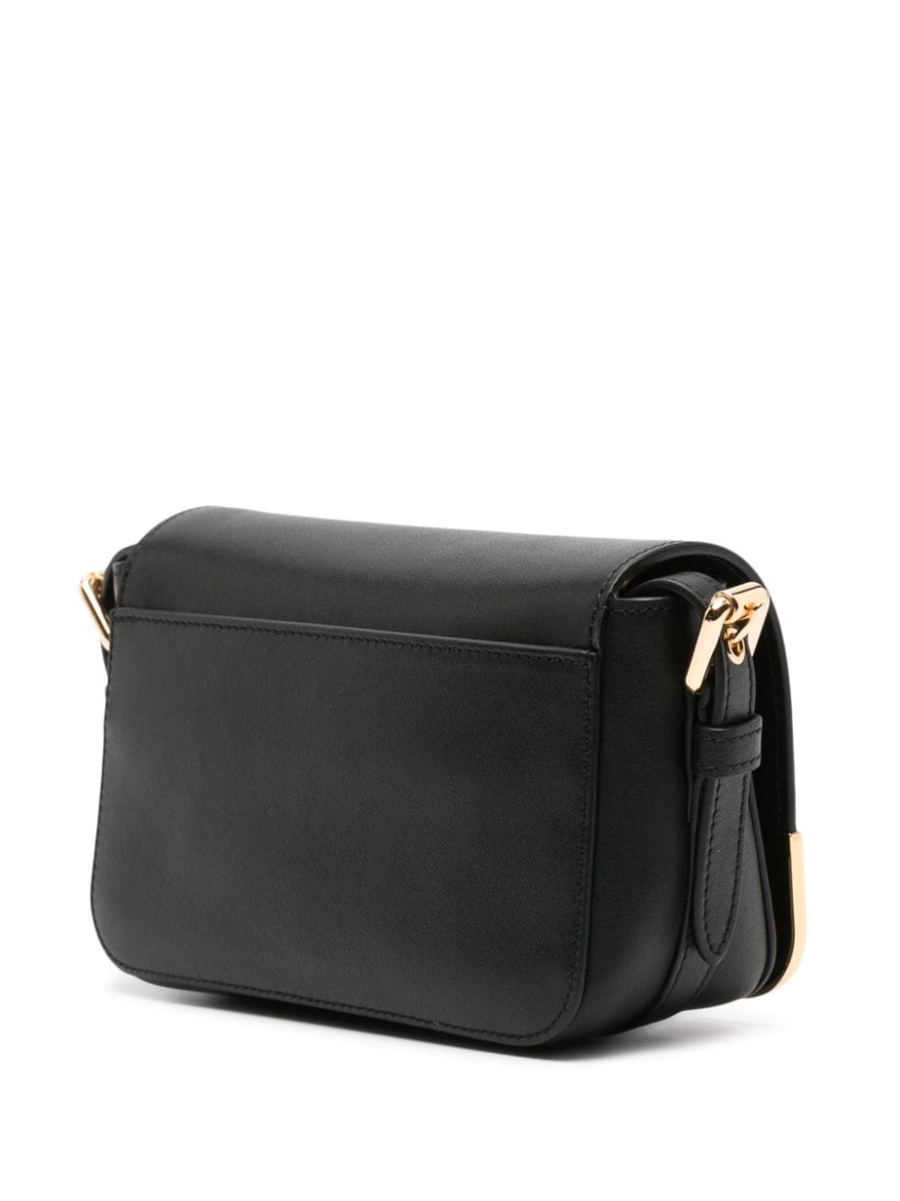 metal-corners leather crossbody bag - 3