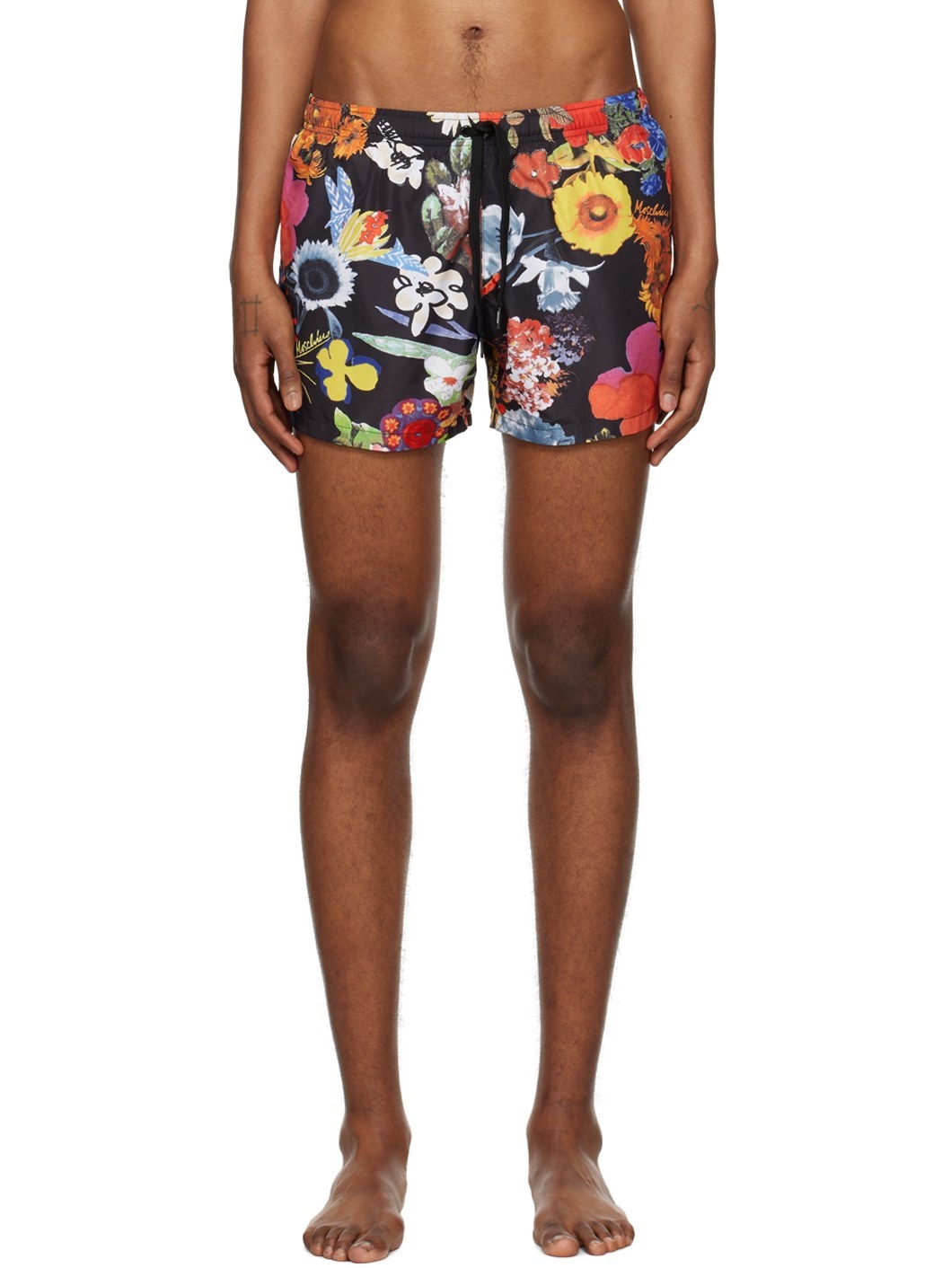 Multicolor Floral Swim Shorts - 1
