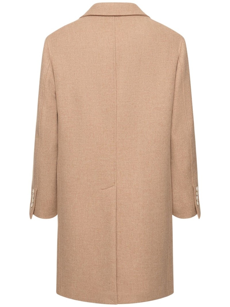 Wool flannel overcoat - 3