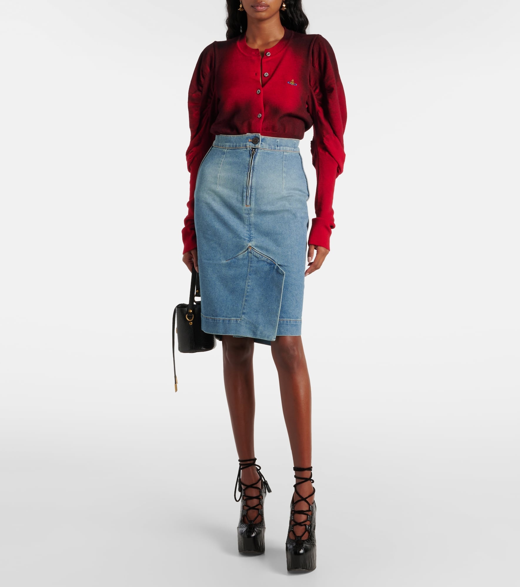 スカート Vivienne Westwood denim mini skirt orb Vivienne Westwood SS1985 Orb Monogram Denim Mini-Skirt | eBay