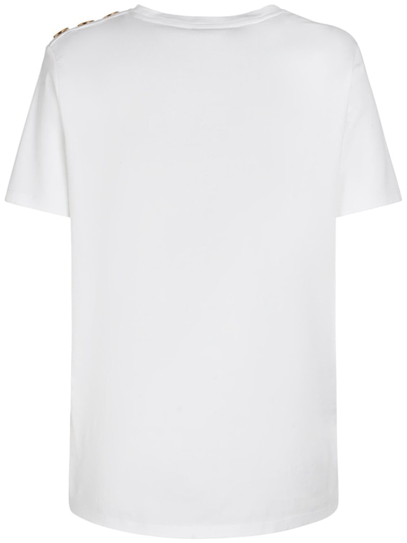 Logo print cotton t-shirt - 2