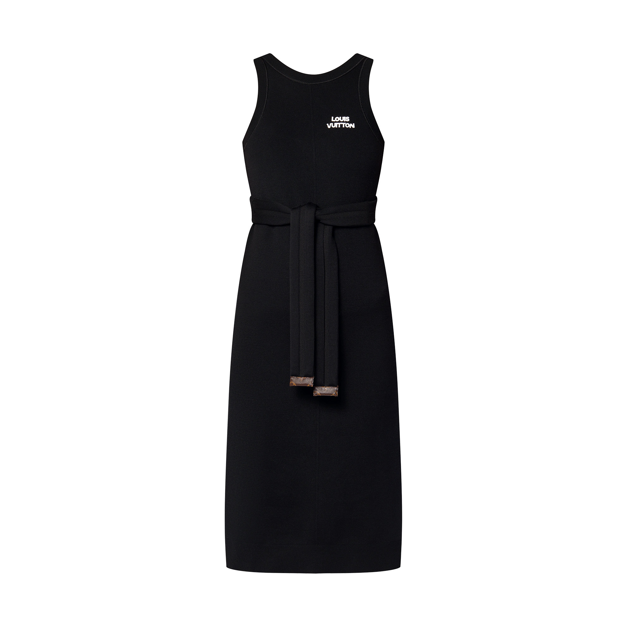 Wrap-Detail Tank Dress - 1