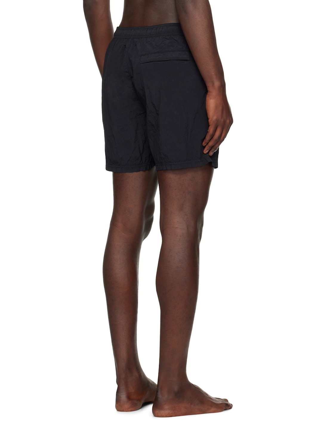 Black B100004 Nylon Metal Swim Shorts - 3