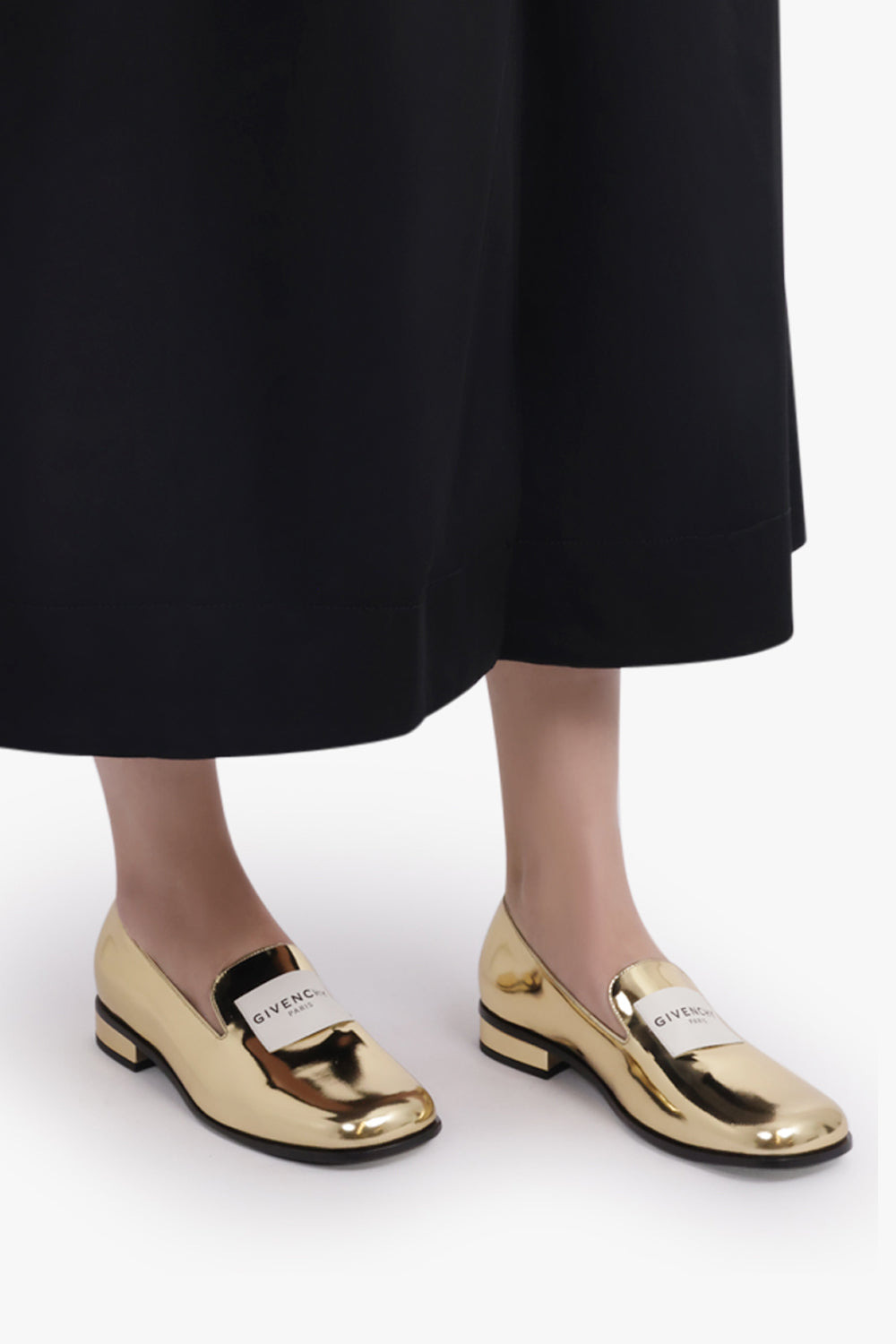 SLIP ON PATENT TUX LOAFER | GOLD - 6