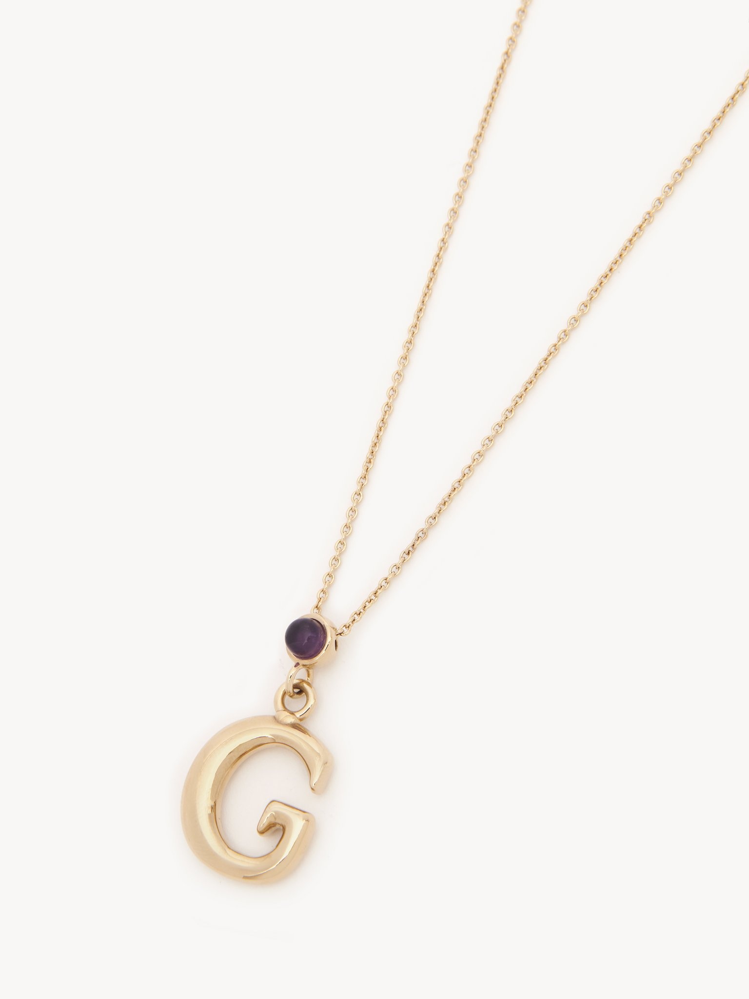 ALPHABET NECKLACE WITH PENDANT G - 2